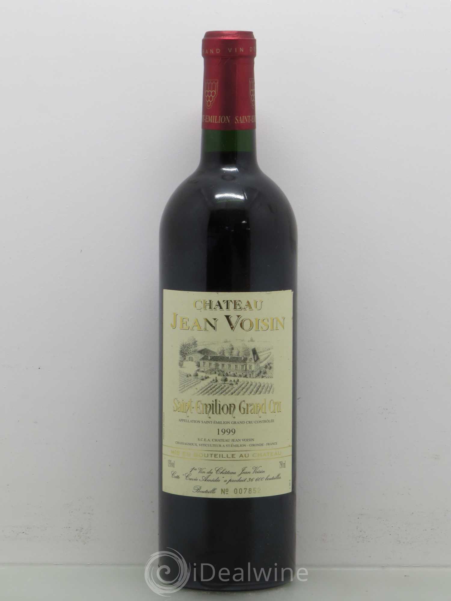 Saint-Émilion Chateau Jean Voisin (sans prix de réserve) 1999 - Posten von 1 Flasche - 0