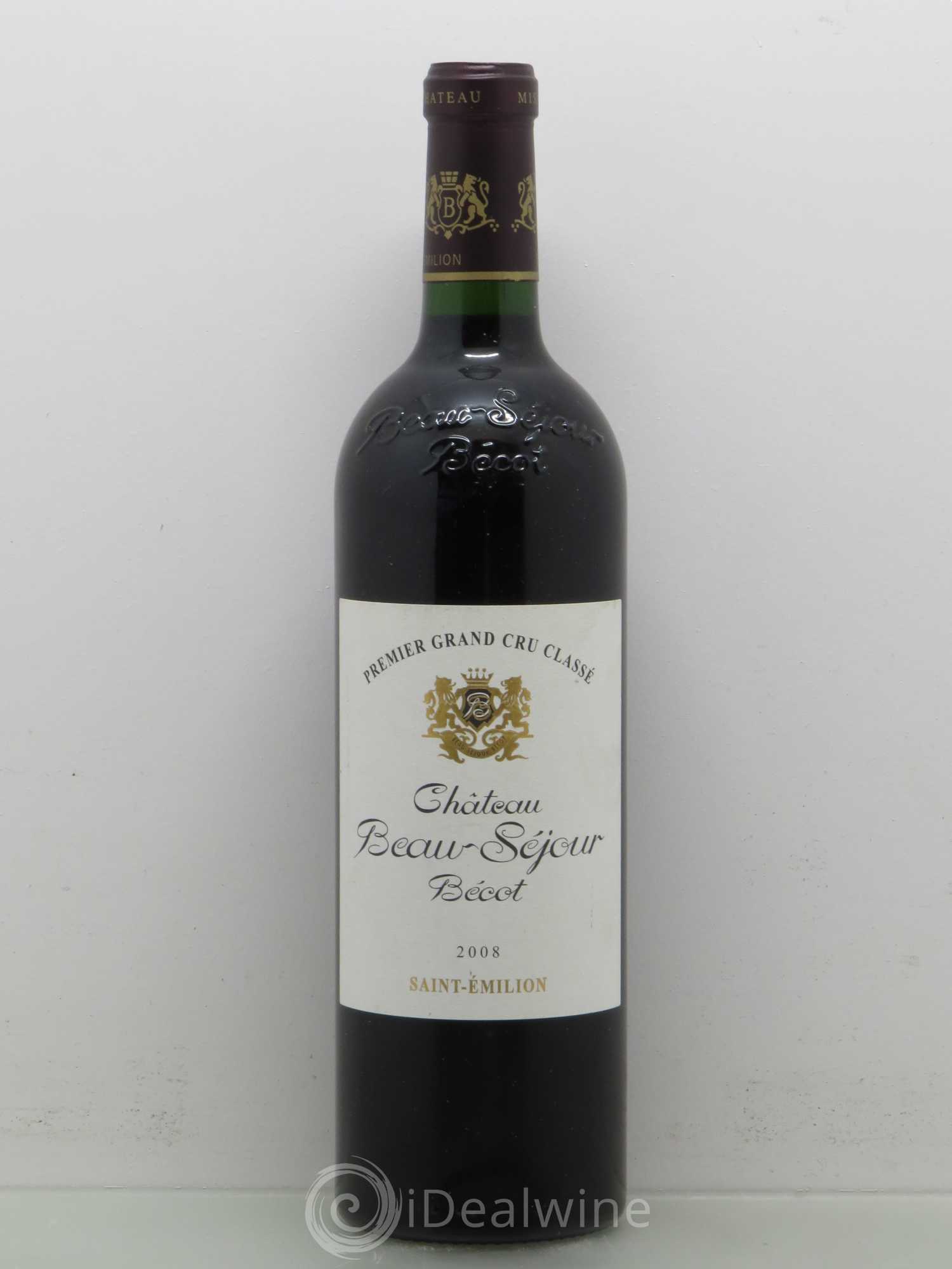 Château Beau-Séjour Bécot 1er Grand Cru Classé B 2008 - Lotto di 1 bottiglia - 0