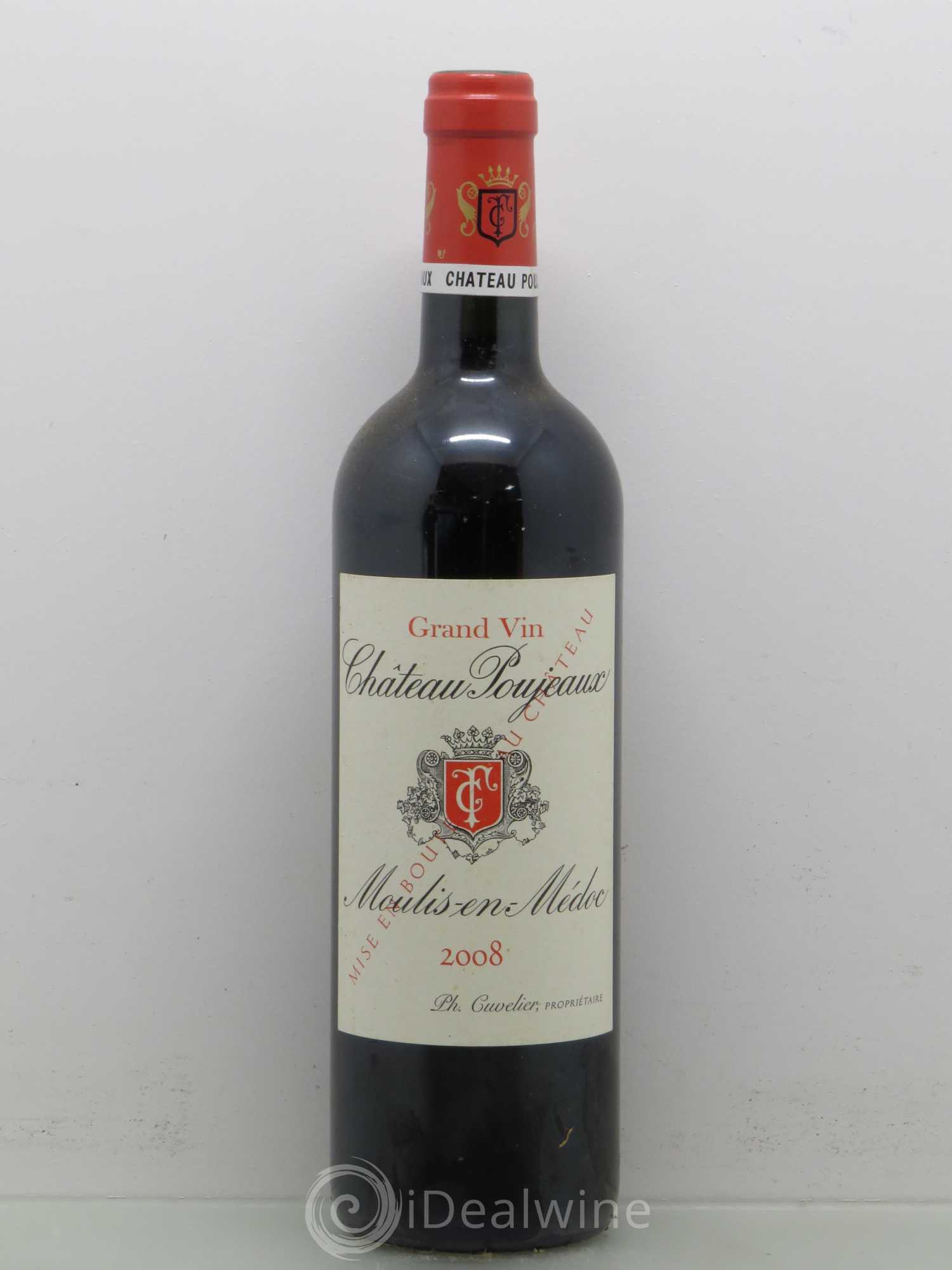 Château Poujeaux 2008 - Lot de 1 bouteille - 0