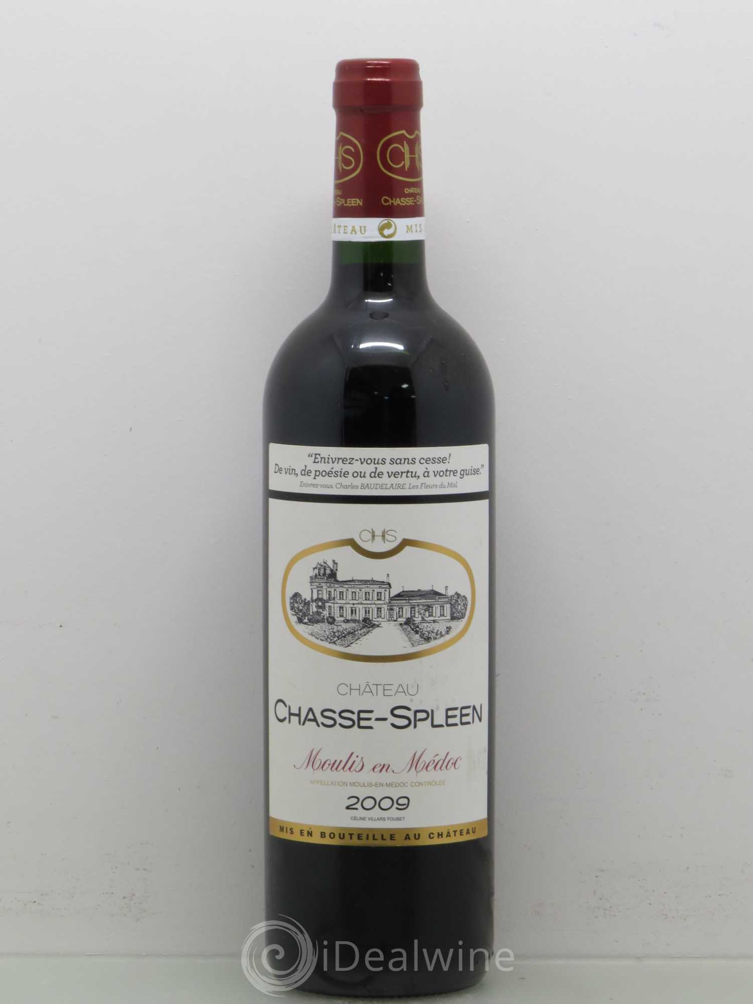 Château Chasse Spleen (sans prix de réserve) 2009 - Lot de 1 bouteille - 0