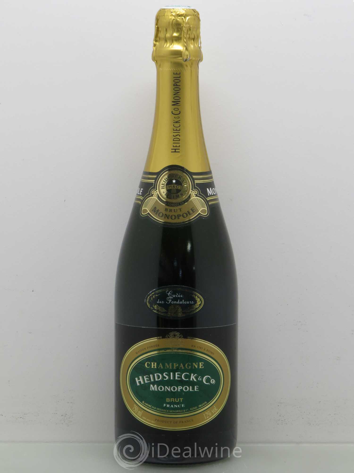 Champagne Heidsieck Cuvée des Fondateurs (sans prix de réserve) - Posten von 1 Flasche - 0