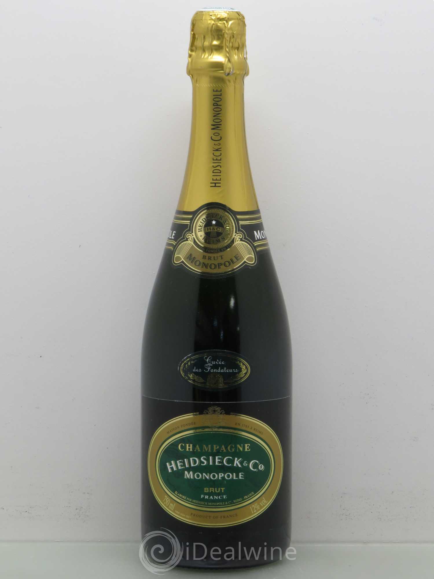 Champagne Heidsieck Cuvée des Fondateurs (sans prix de réserve) - Posten von 1 Flasche - 0