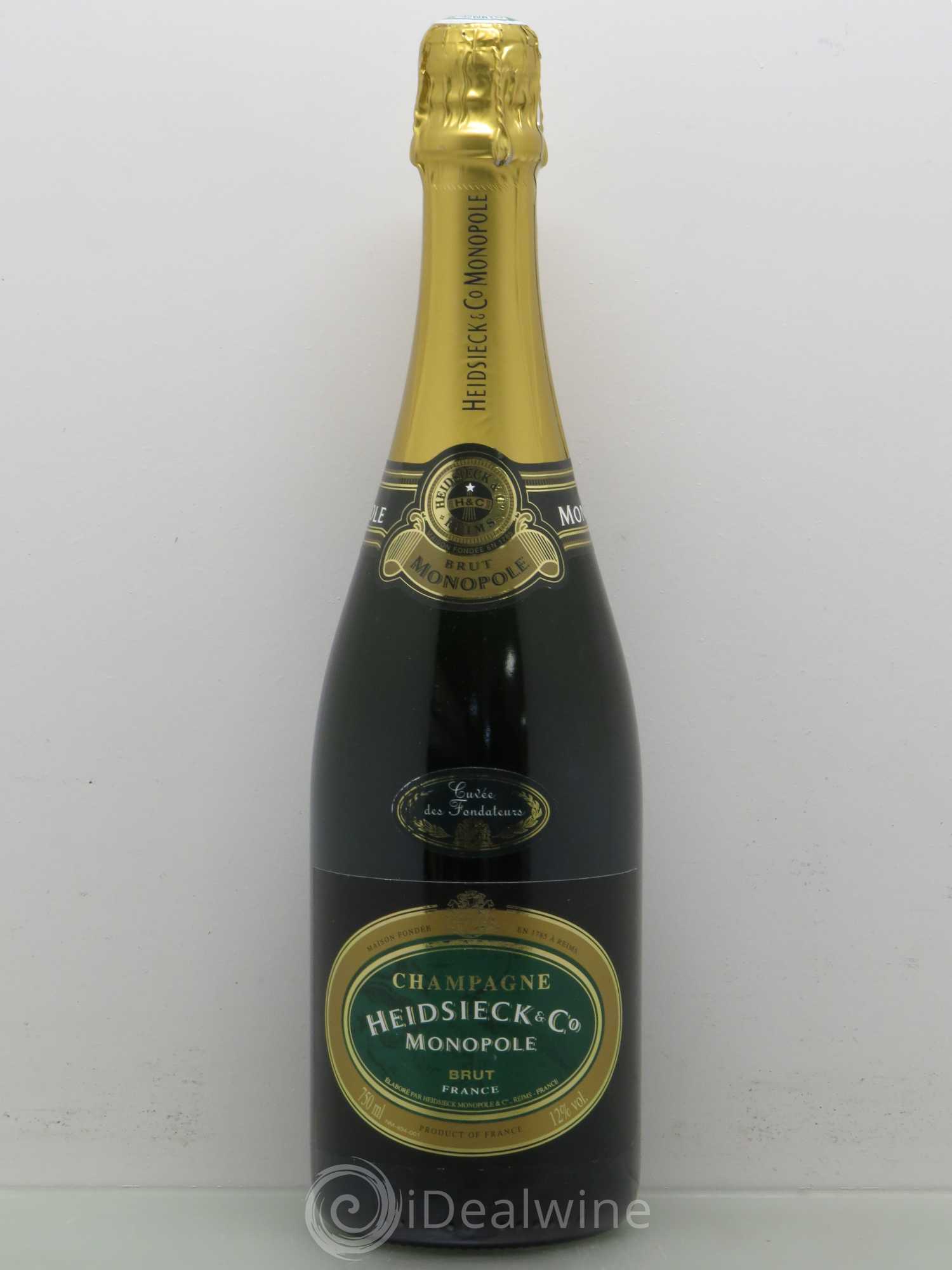 Champagne Heidsieck Cuvée des Fondateurs (sans prix de réserve) - Posten von 1 Flasche - 0