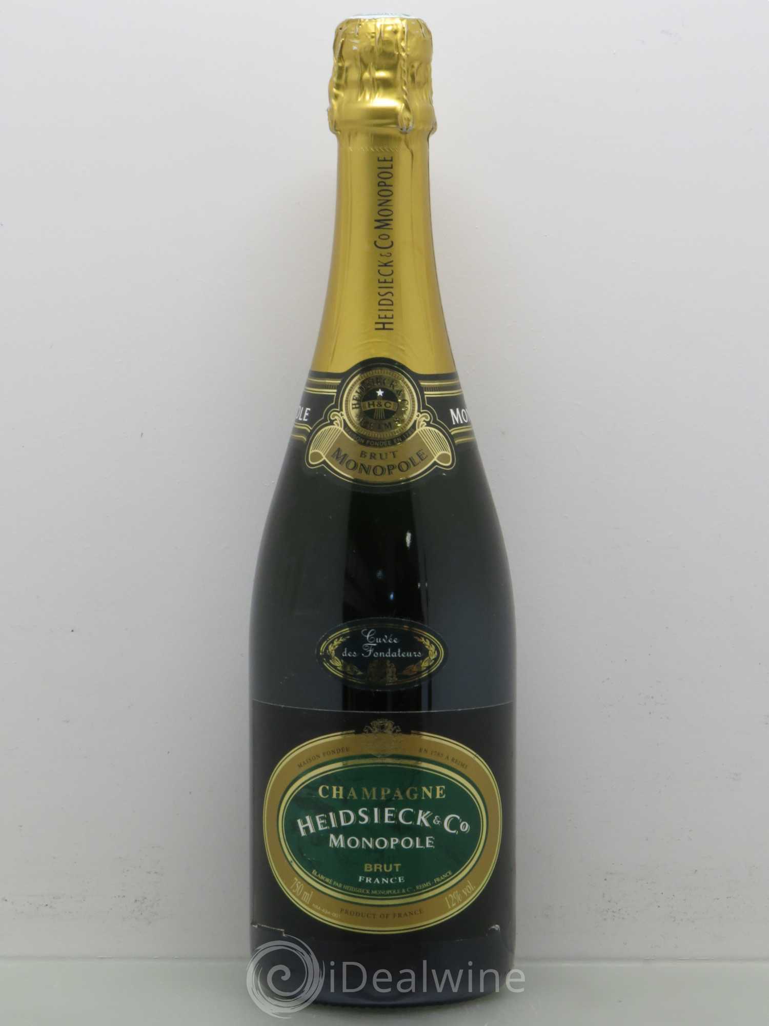 Champagne Heidsieck Cuvée des Fondateurs (sans prix de réserve) - Posten von 1 Flasche - 0