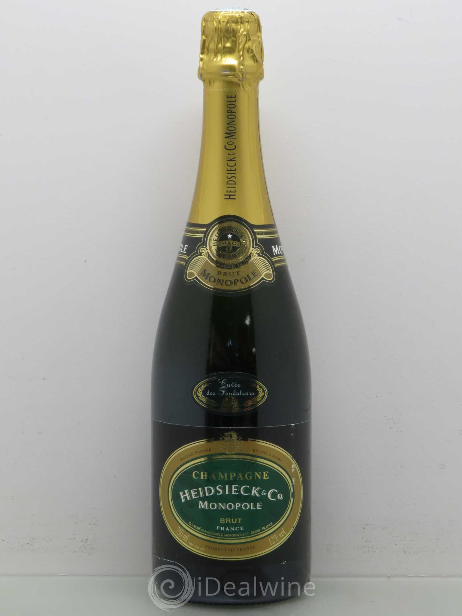 Champagne Heidsieck Cuvée des Fondateurs (sans prix de réserve) - Posten von 1 Flasche - 0