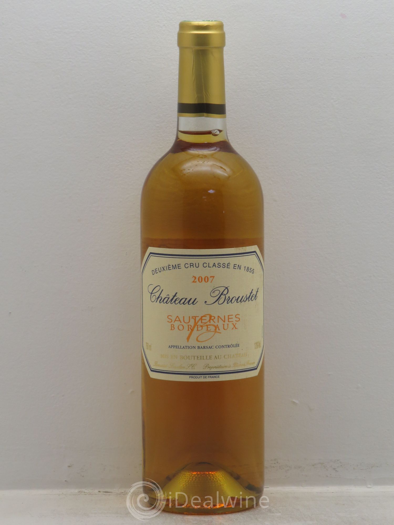 Château Broustet 2ème Grand Cru Classé 2007 - Lotto di 1 bottiglia - 0