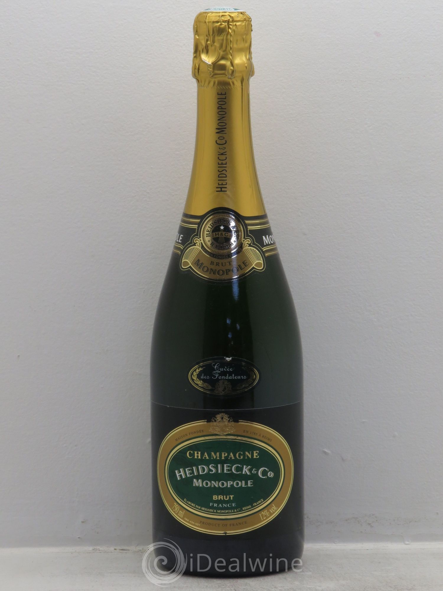 Champagne Heidsieck&Co Monopole Cuvée des Fondateurs (sans prix de réserve) - Posten von 1 Flasche - 0