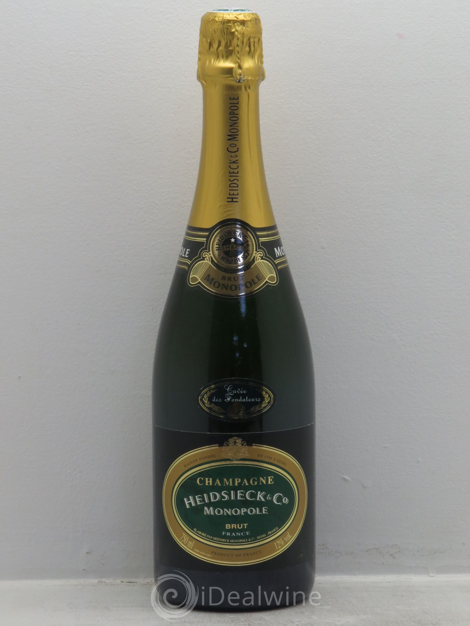 Champagne Heidsieck&Co Monopole Cuvée des Fondateurs (sans prix de réserve) - Posten von 1 Flasche - 0