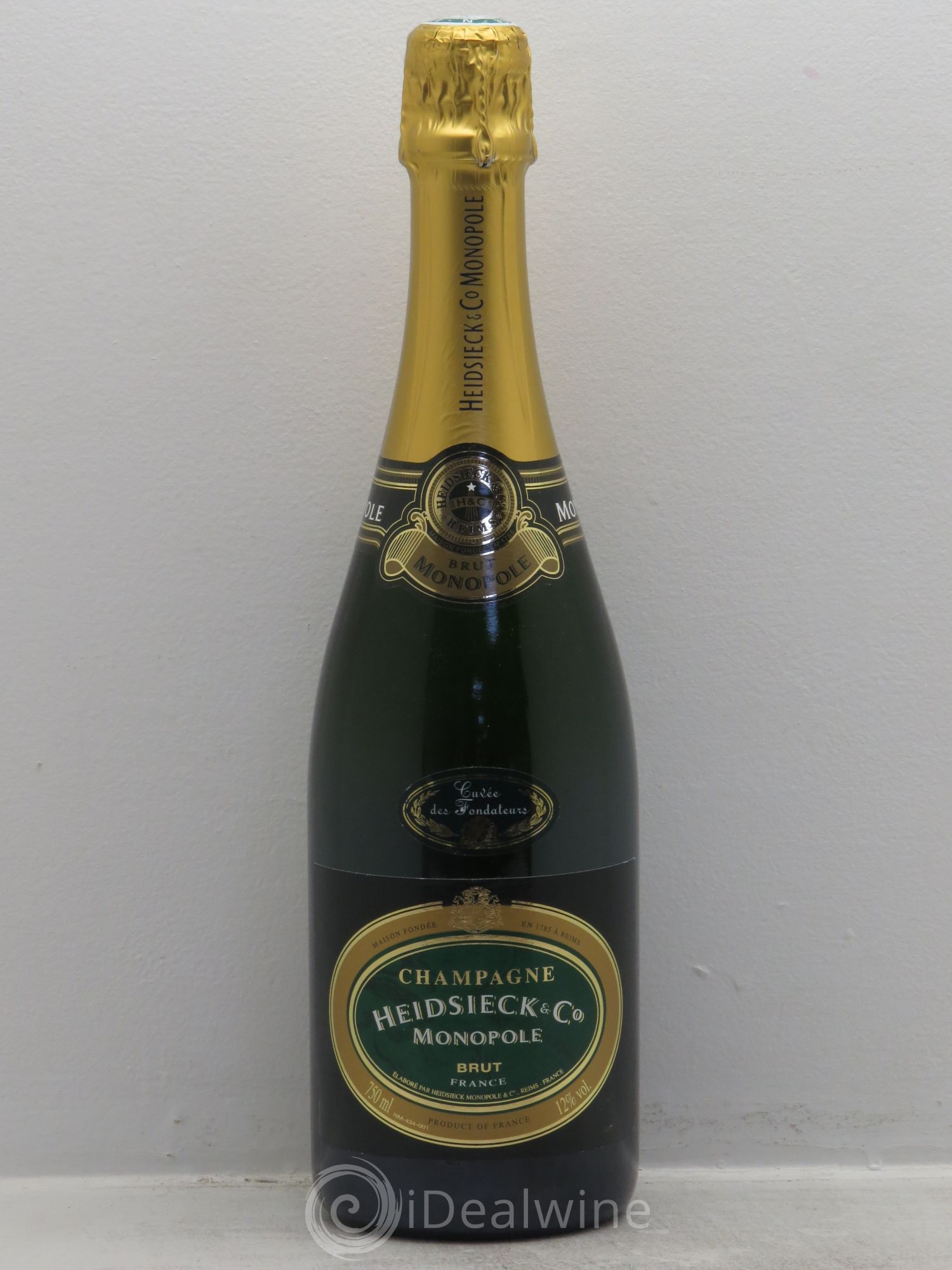 Champagne Heidsieck&Co Monopole Cuvée des Fondateurs (sans prix de réserve) - Posten von 1 Flasche - 0
