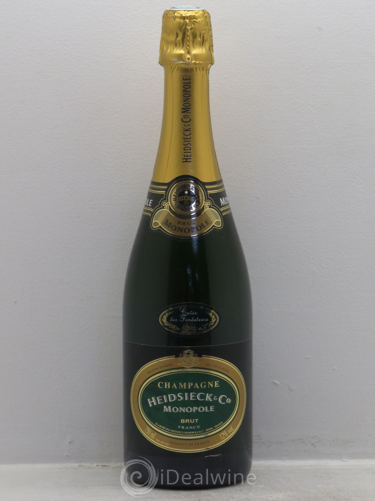 Champagne Heidsieck&Co Monopole Cuvée des Fondateurs (sans prix de réserve) - Posten von 1 Flasche - 0