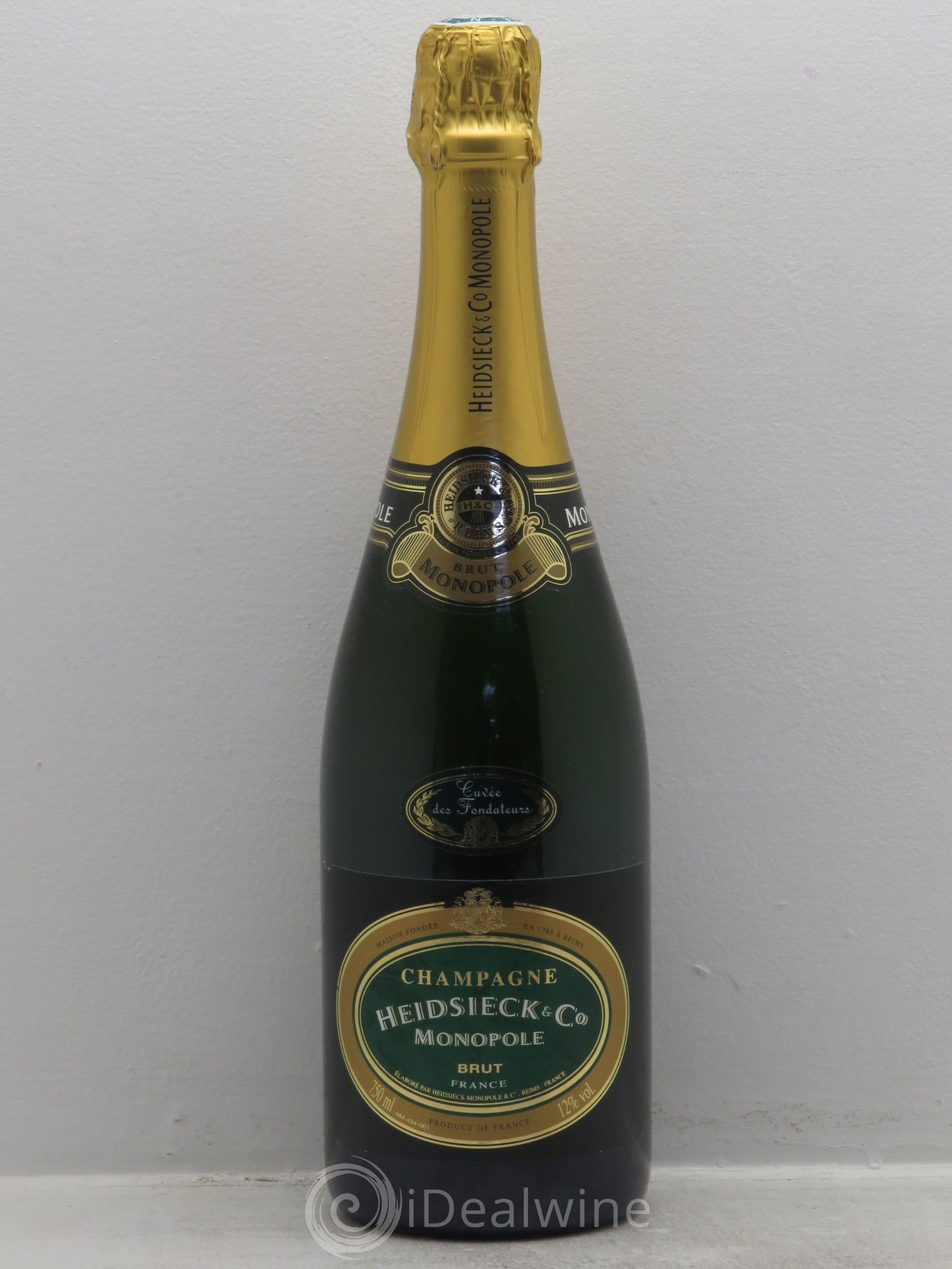 Champagne Heidsieck&Co Monopole Cuvée des Fondateurs (sans prix de réserve) - Posten von 1 Flasche - 0