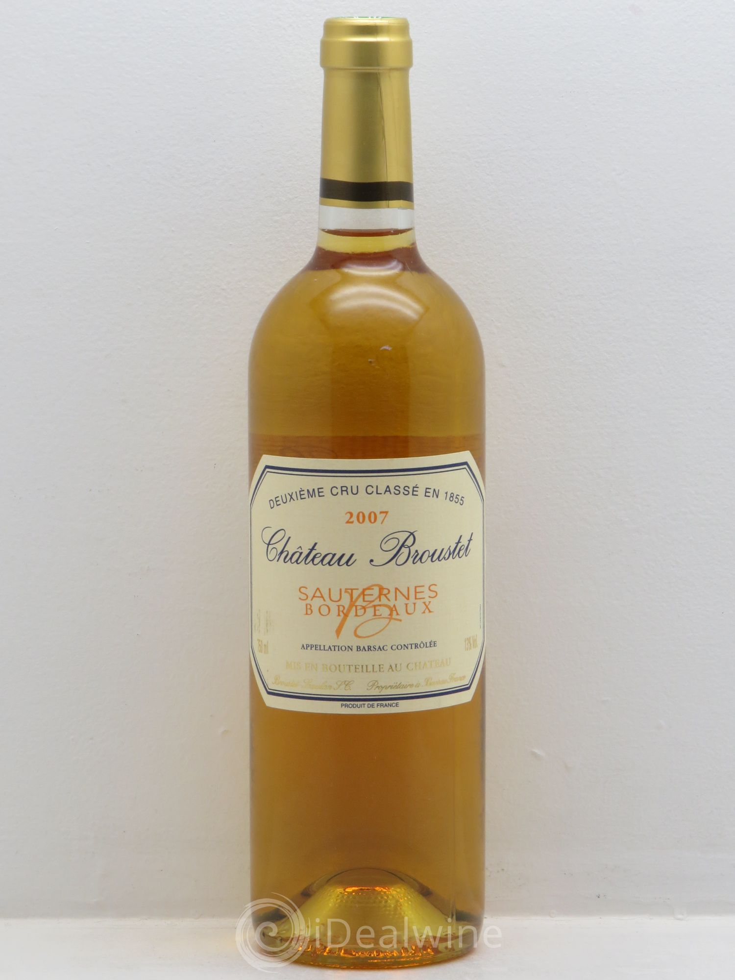 Château Broustet 2ème Grand Cru Classé (senza prezzo di riserva) 2007 - Lotto di 1 bottiglia - 0
