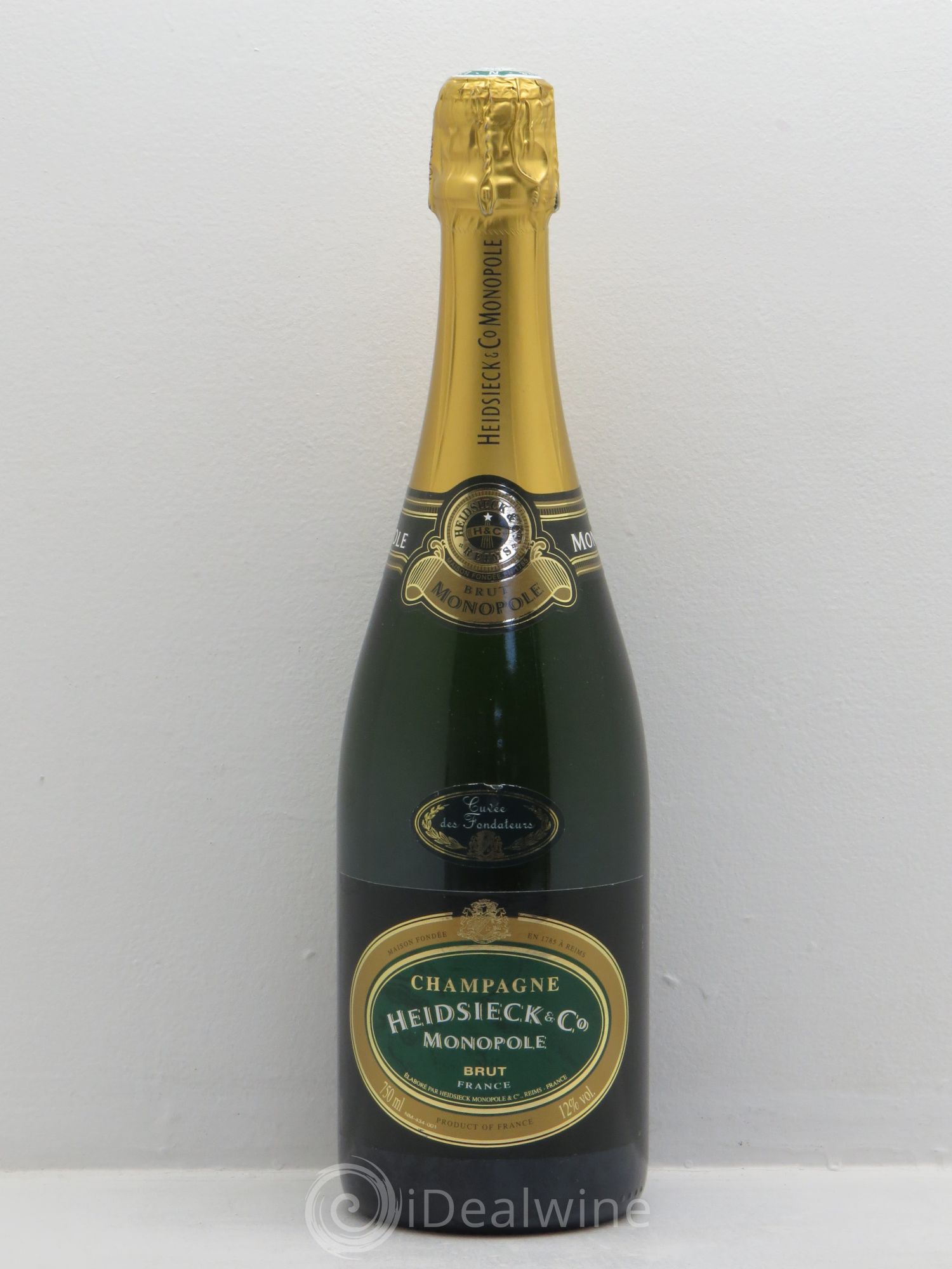 Champagne Heidsieck&Co Monopole Monopole -Cuvée des Fondateurs (sans prix de réserve) - Posten von 1 Flasche - 0