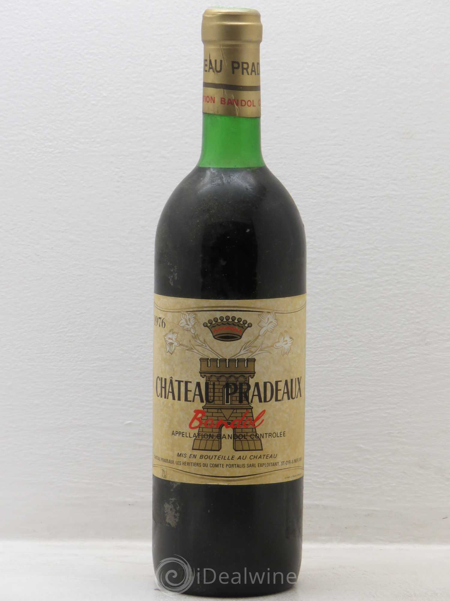 Bandol Château Pradeaux Famille Portalis 1976 - Lot de 1 bouteille - 0