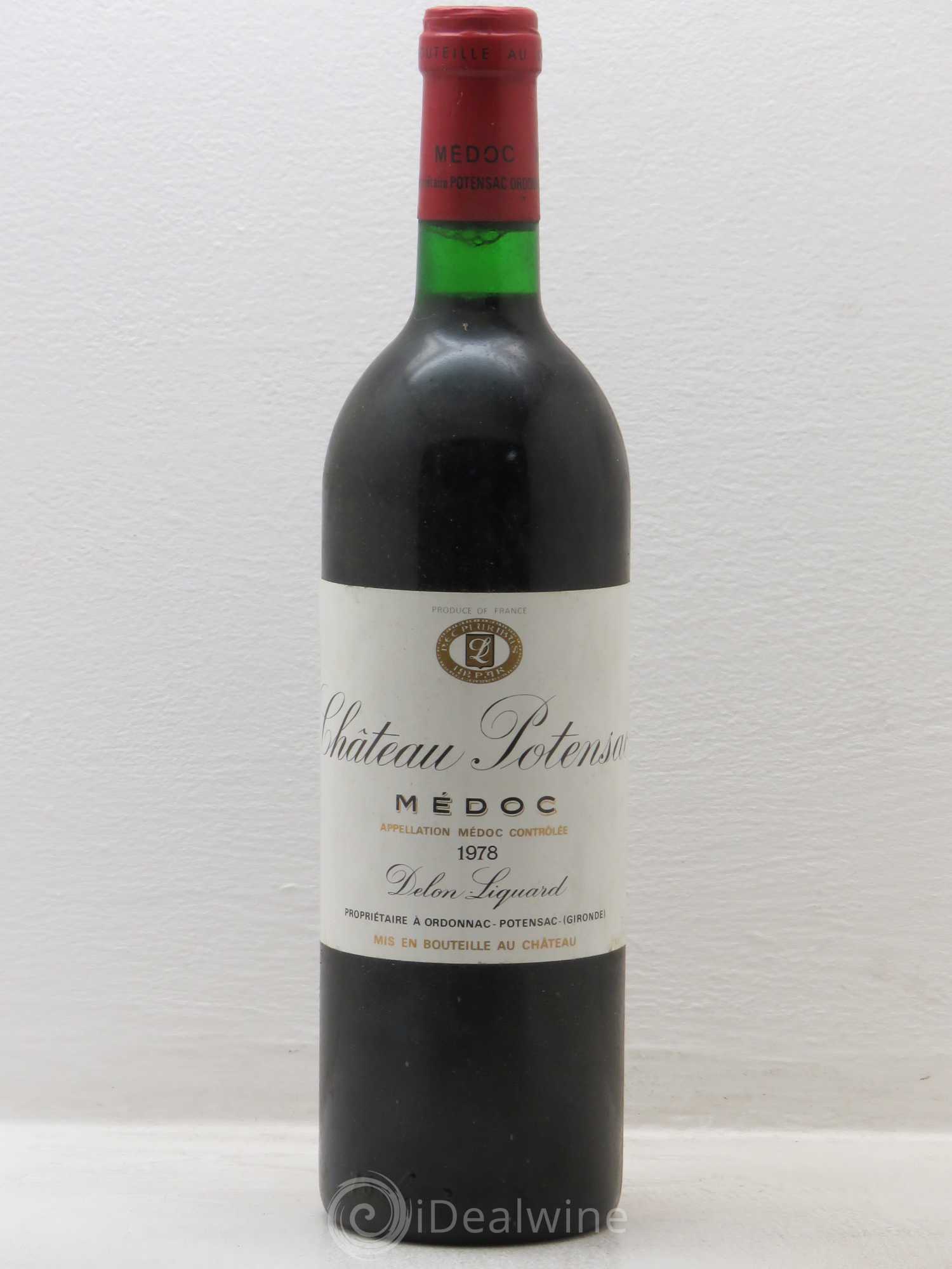 Château Potensac 1978 - Lot de 1 bouteille - 0