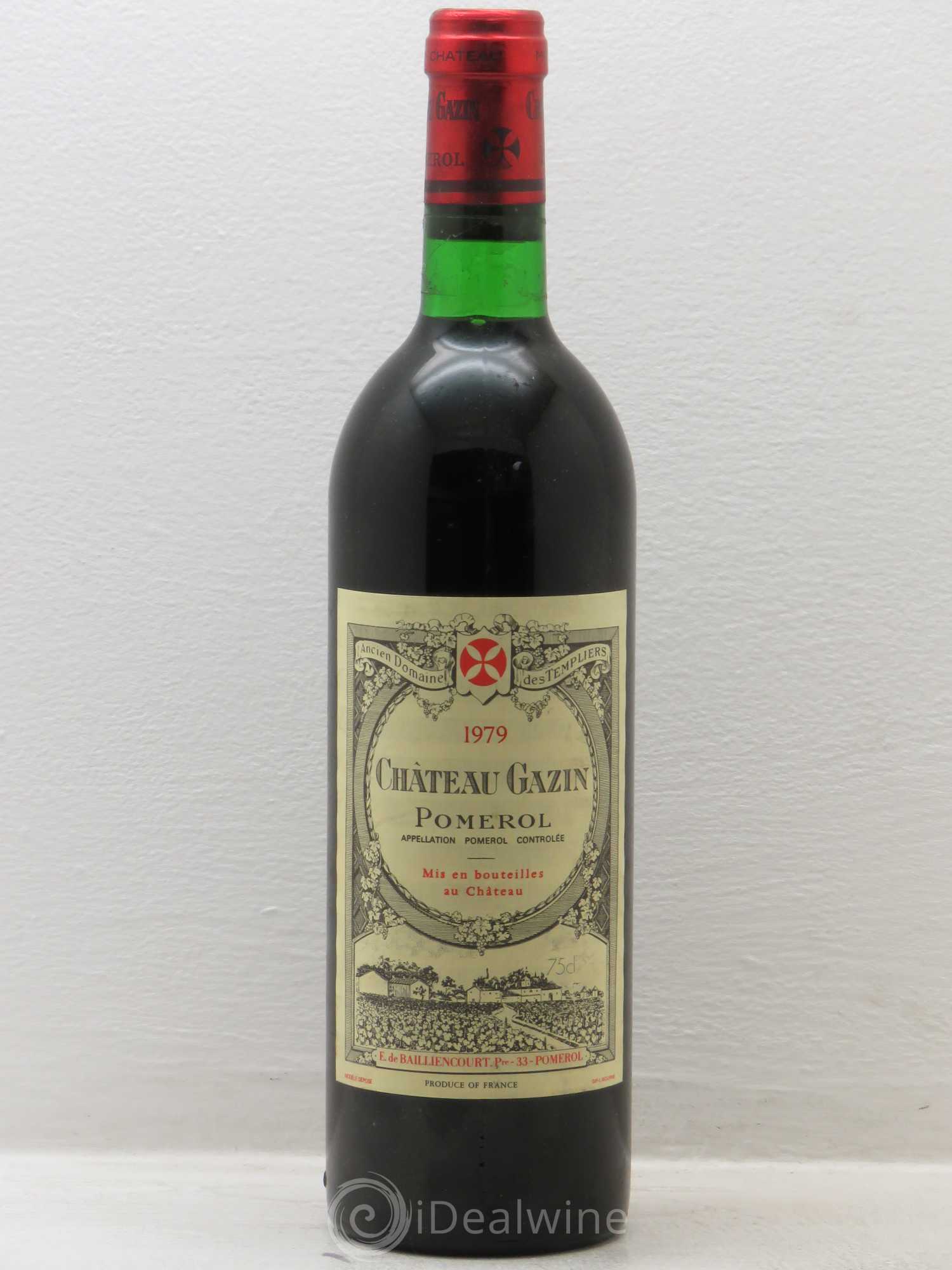 Château Gazin 1979 - Lot de 1 bouteille - 0