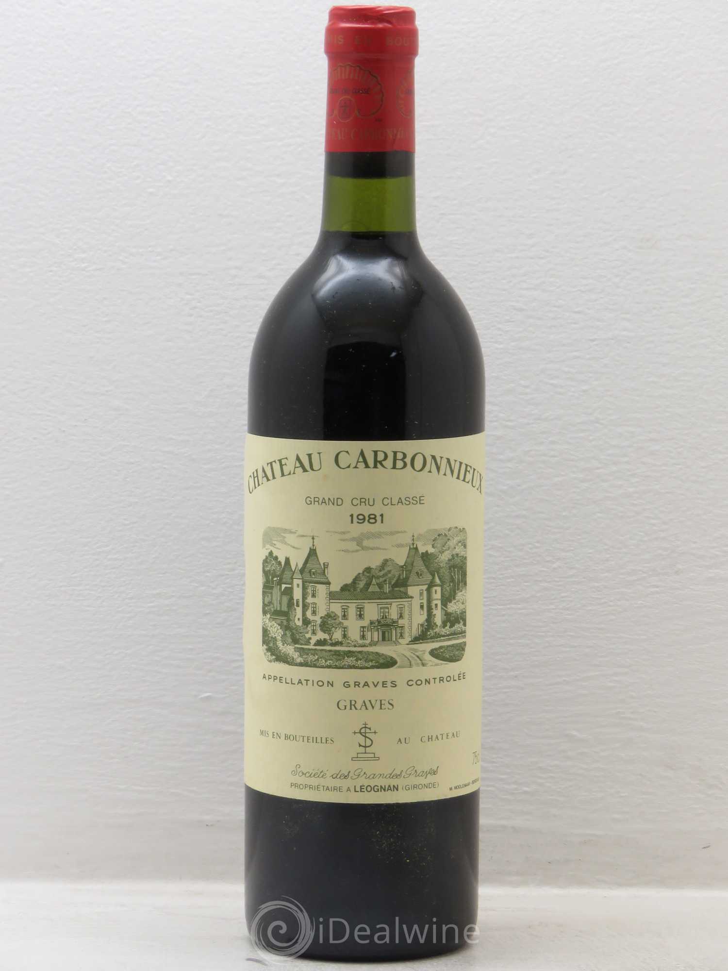 Château Carbonnieux Cru Classé de Graves 1981 - Lot de 1 bouteille - 0
