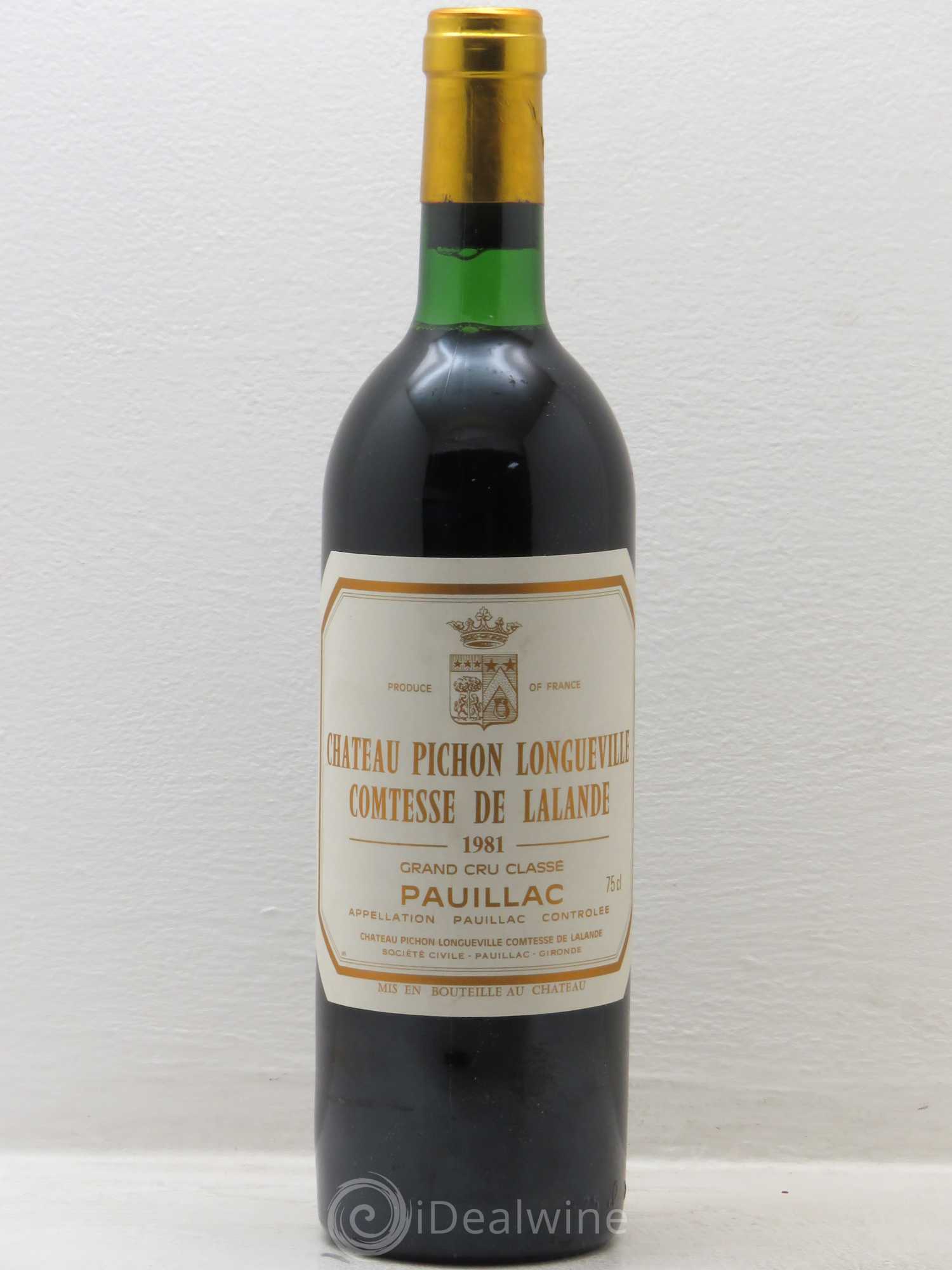 Château Pichon Longueville Comtesse de Lalande 2ème Grand Cru Classé 1981 - Lot de 1 bouteille - 0