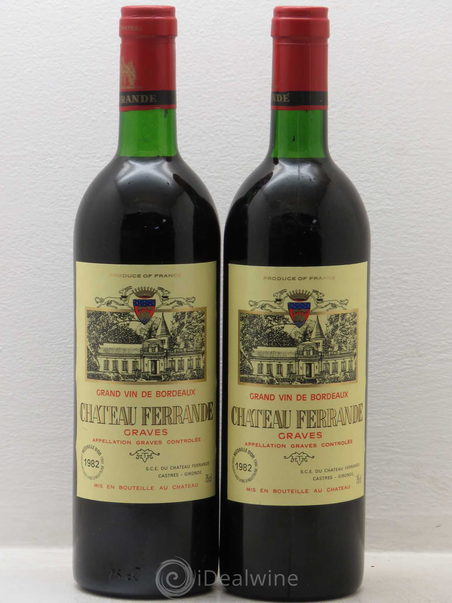 Château Ferrande 1982 - Lot de 2 bouteilles - 0