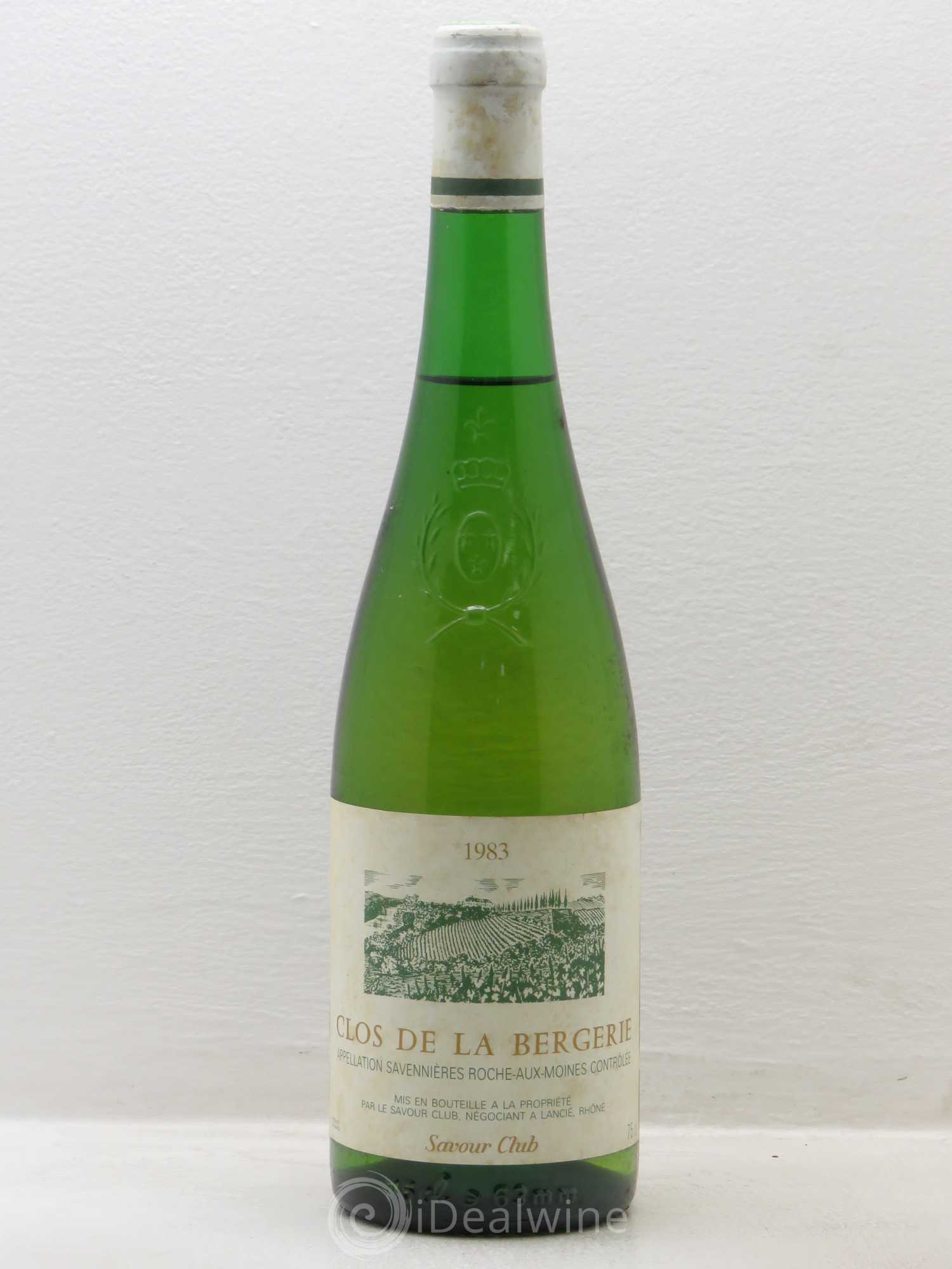 Savennières Clos de la Bergerie Savour Club (sans prix de réserve) 1983 - Posten von 1 Flasche - 0