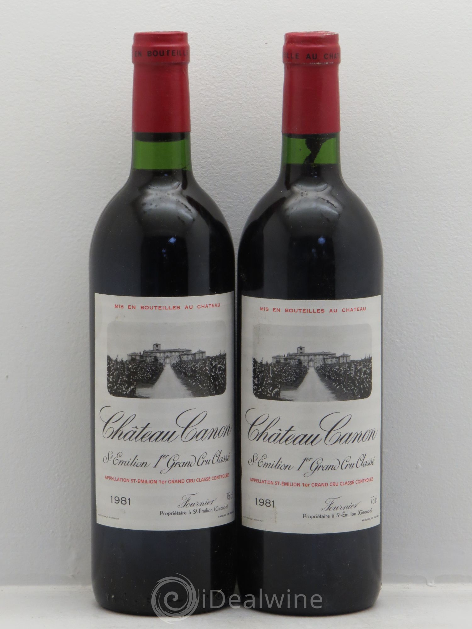 Château Canon 1er Grand Cru Classé B 1981 - Lot de 2 bouteilles - 0