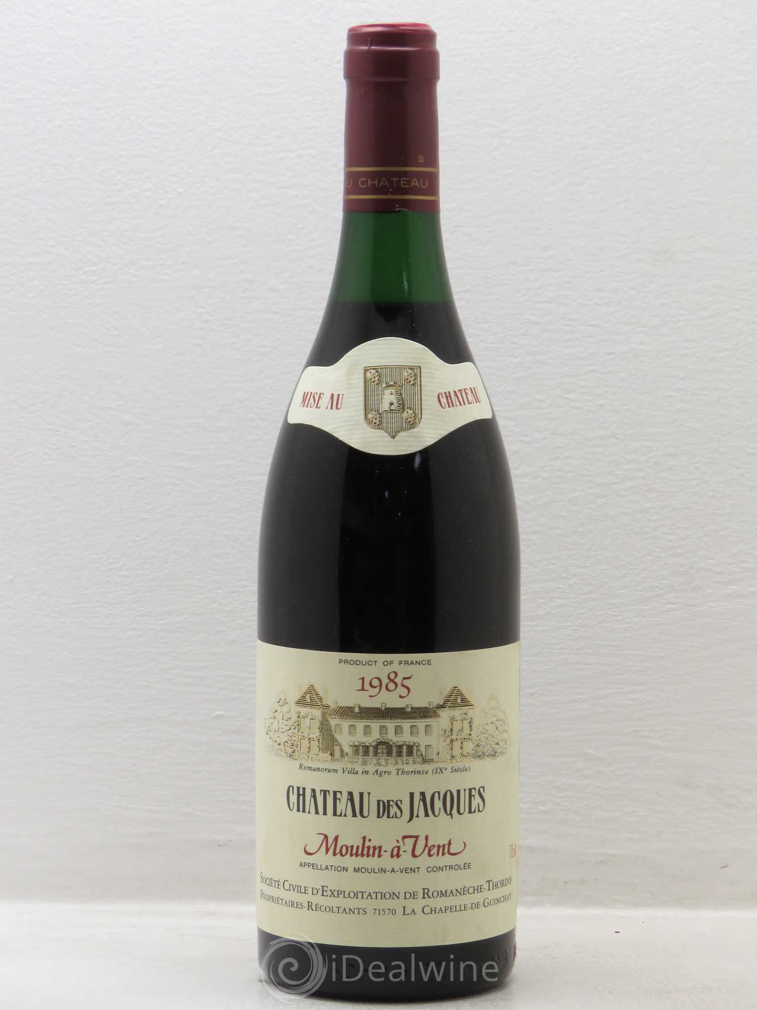 Moulin-à-Vent Château des Jacques 1985 - Lot de 1 bouteille - 0