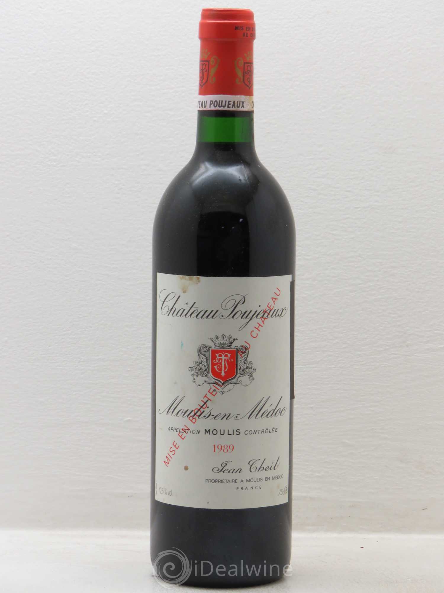 Château Poujeaux 1989 - Lot de 1 bouteille - 0