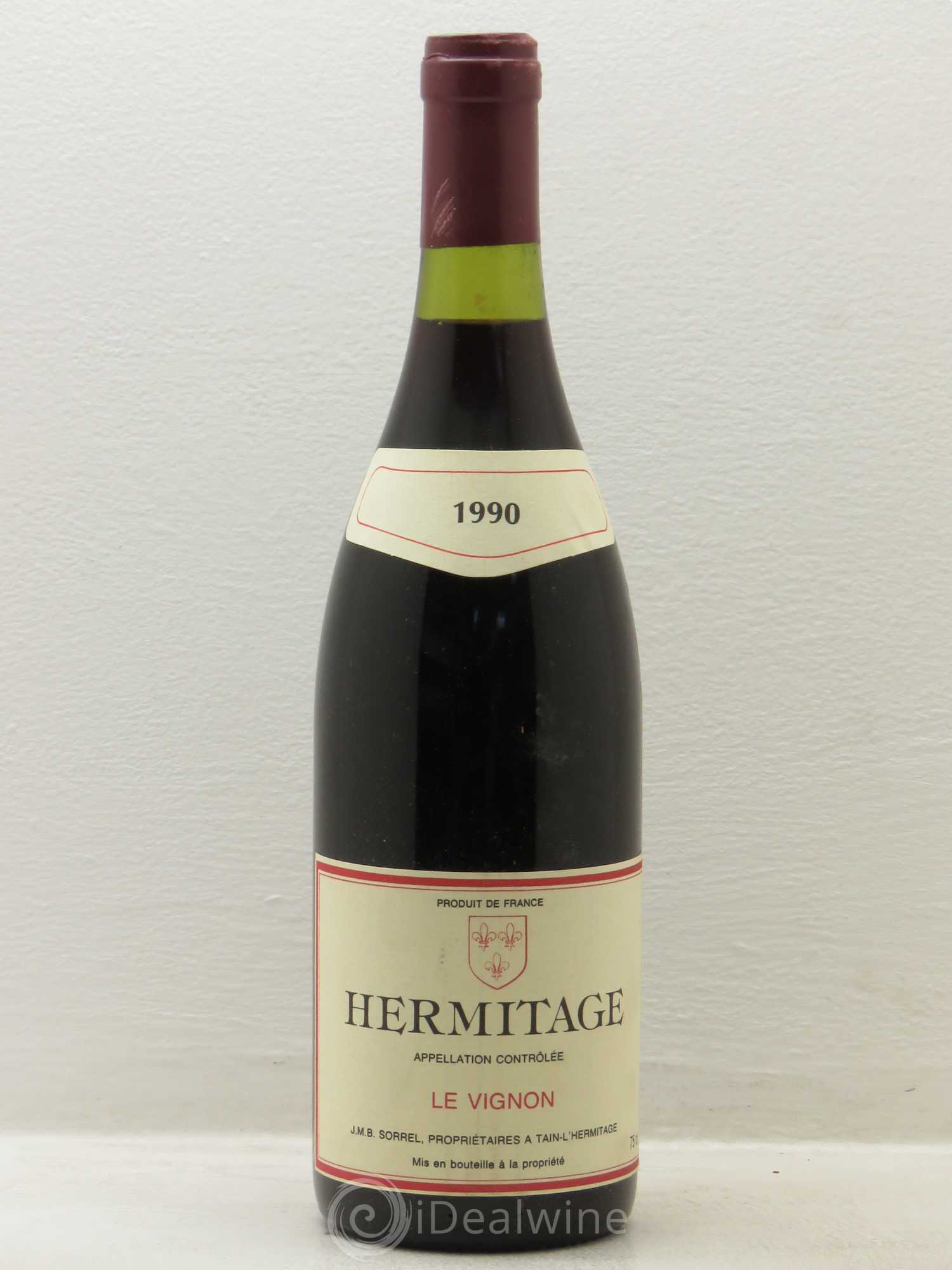 Hermitage Le Vignon - JMB Sorrel 1990 - Posten von 1 Flasche - 0