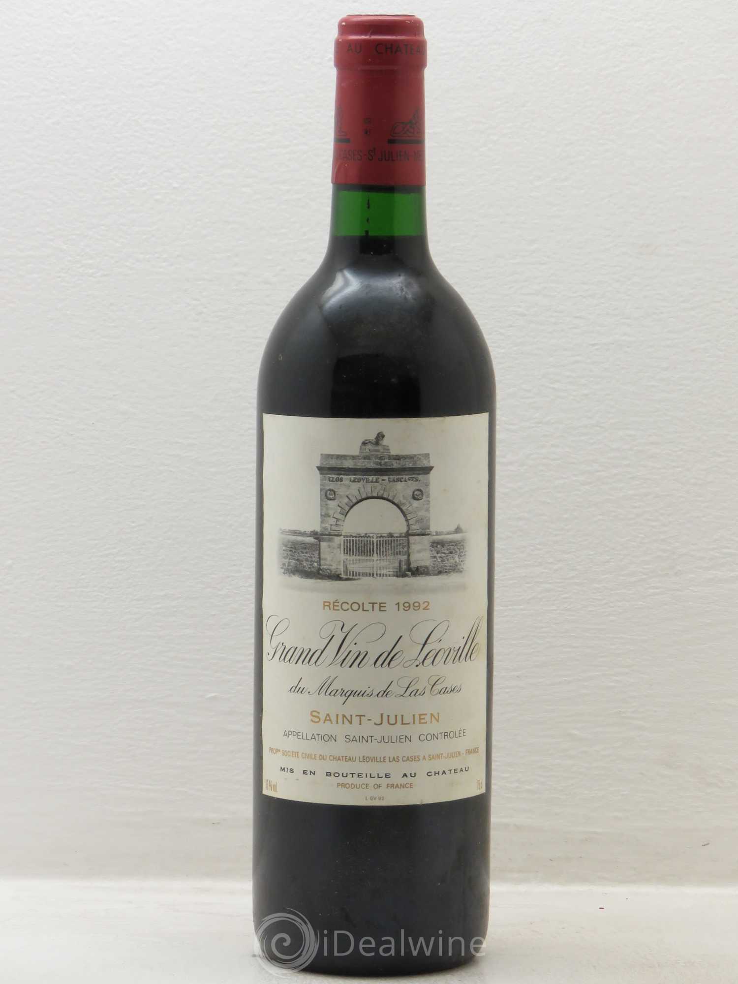 Château Léoville Las Cases 2ème Grand Cru Classé 1992 - Lot de 1 bouteille - 0