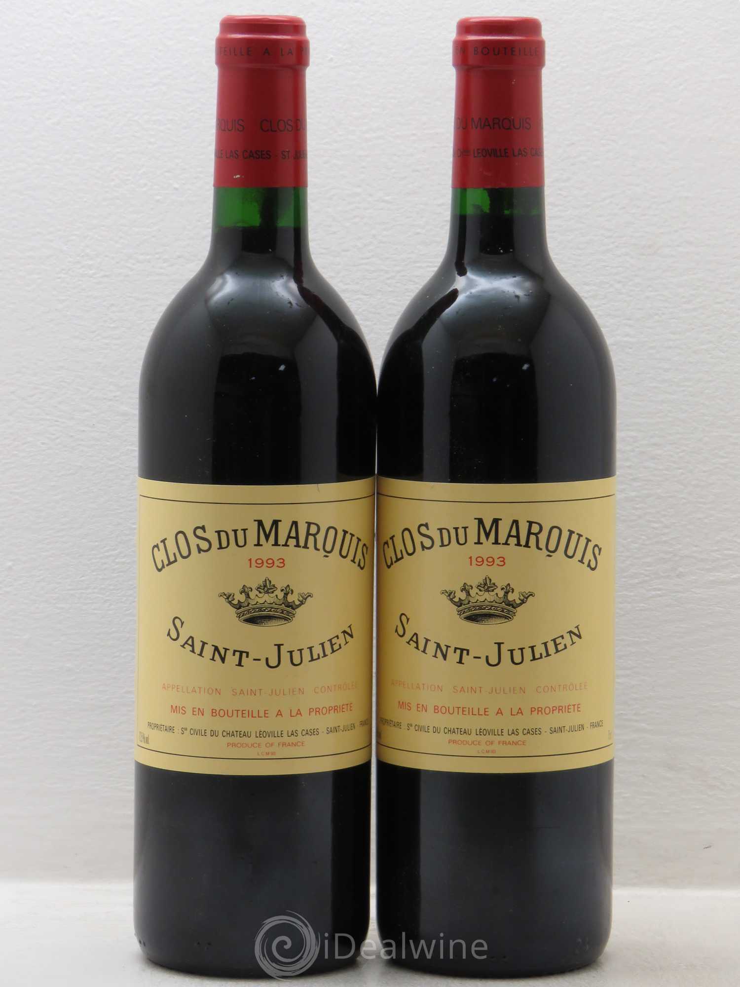 Clos du Marquis 1993 - Lot de 2 bouteilles - 0
