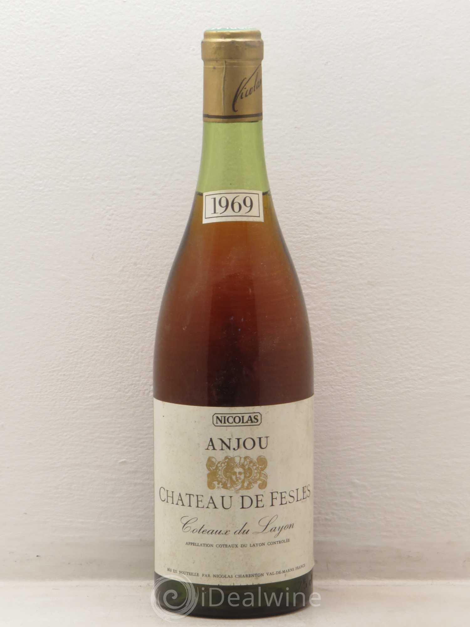 Coteaux du Layon Château de Fesle tampon Nicolas 1969 - Lotto di 1 bottiglia - 0