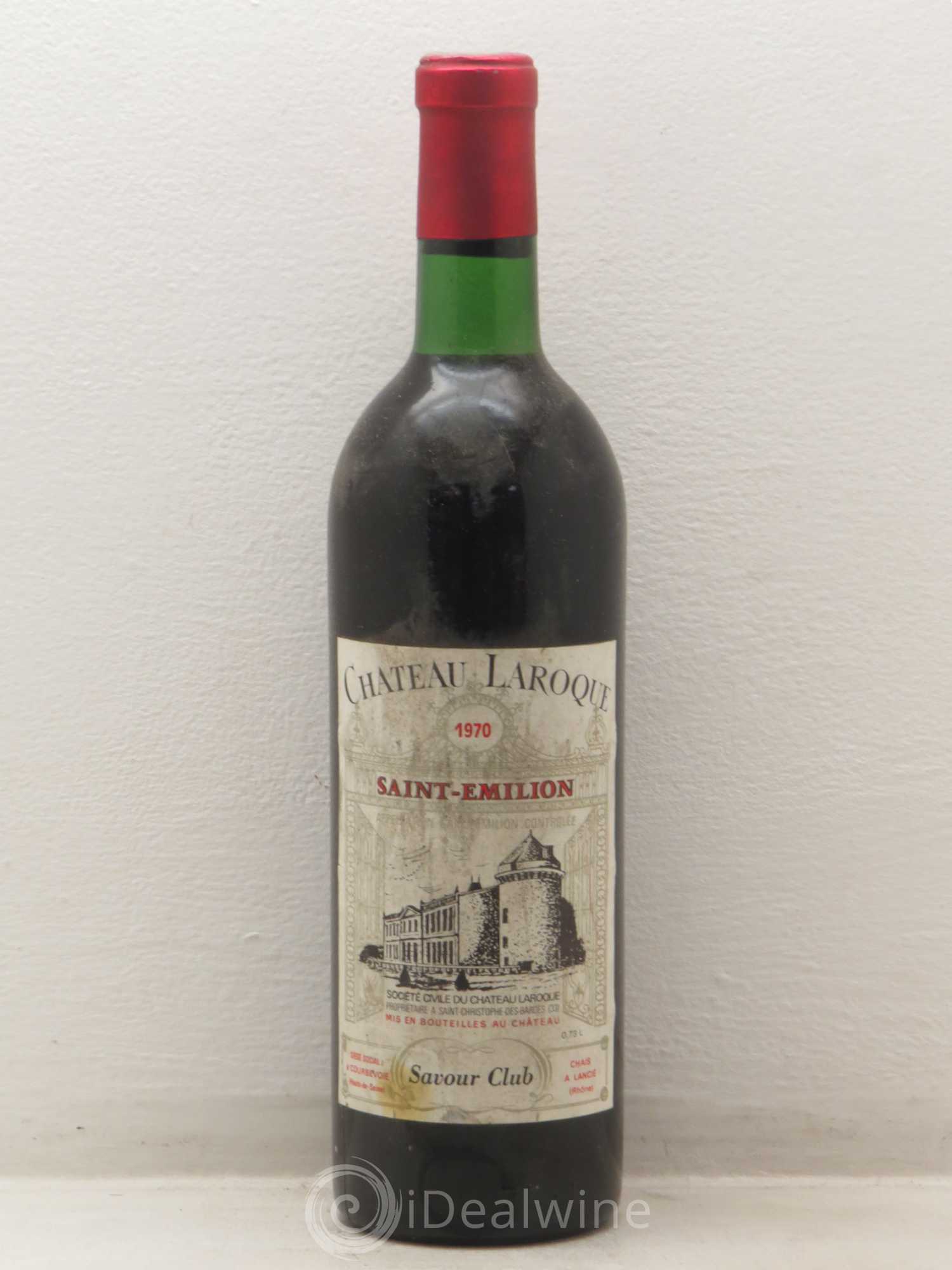 Château Laroque Grand Cru Classé Savour club 1970 - Lot de 1 bouteille - 0