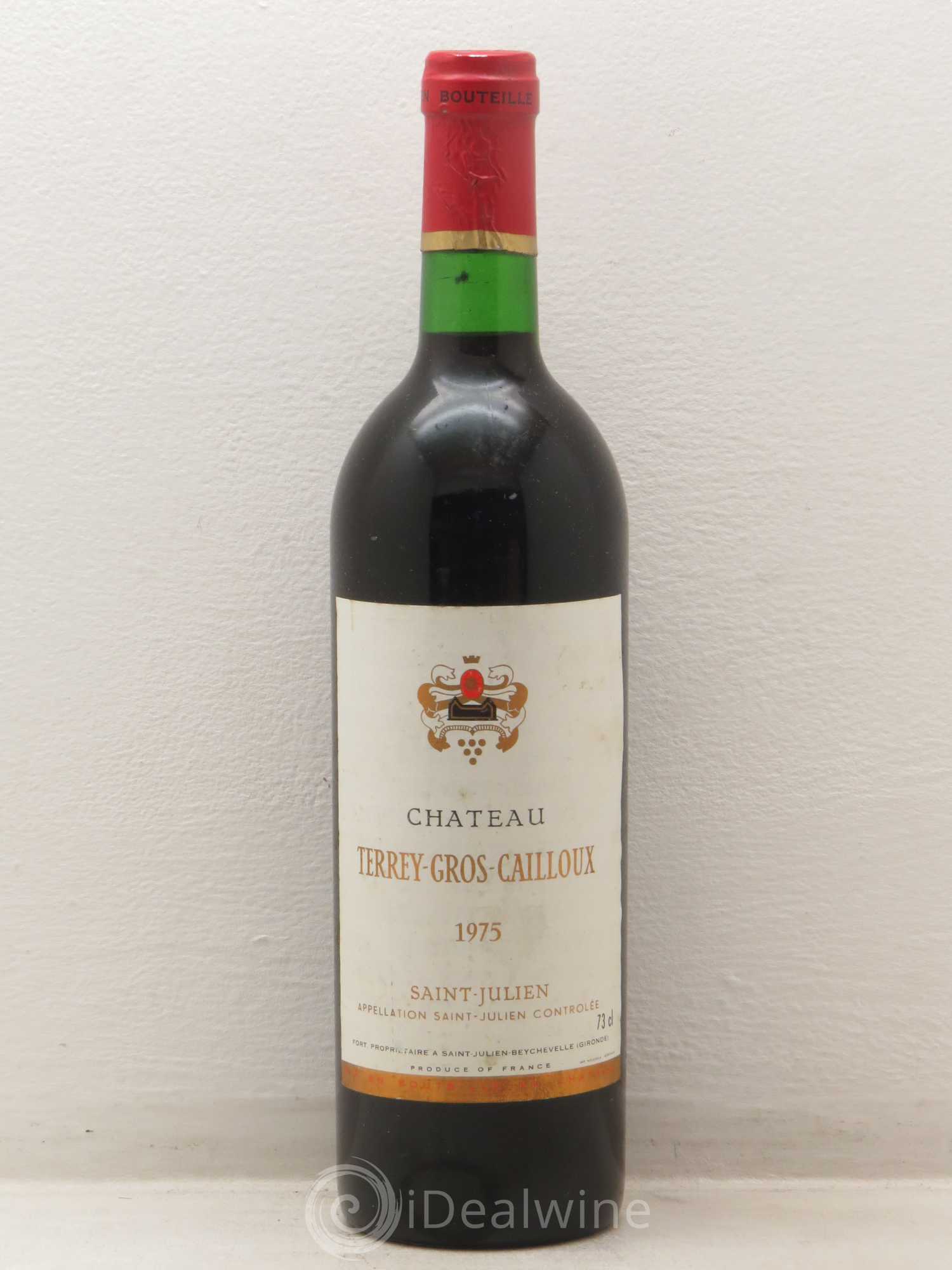 Château Terrey Gros Cailloux Cru Bourgeois 1975 - Lot de 1 bouteille - 0