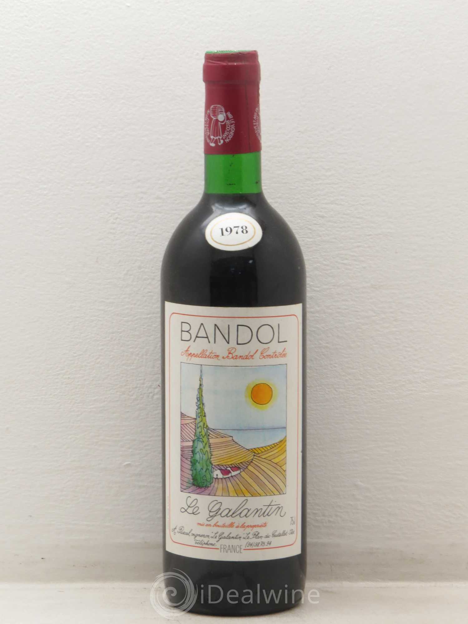 Bandol Le Galantin (sans prix de reserve) 1978 - Posten von 1 Flasche - 0