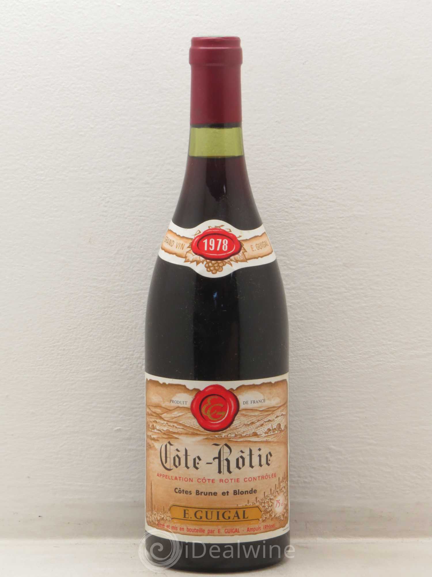 Côte-Rôtie Côtes Brune et Blonde Guigal 1978 - Lot de 1 bouteille - 0