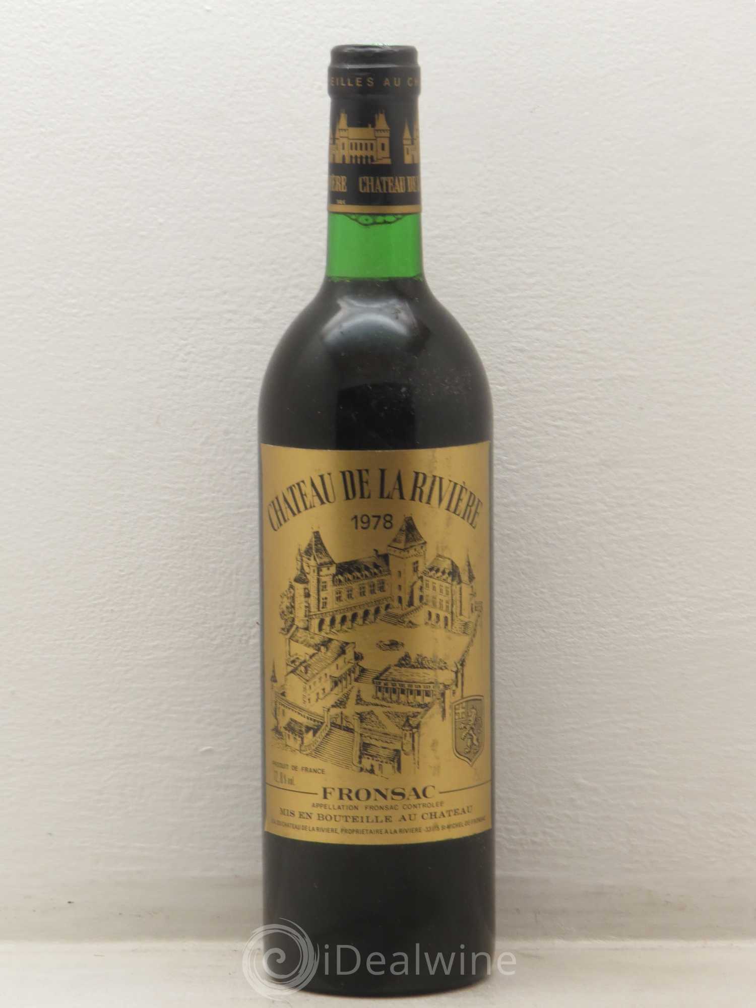 Château de La Rivière 1978 - Posten von 1 Flasche - 0