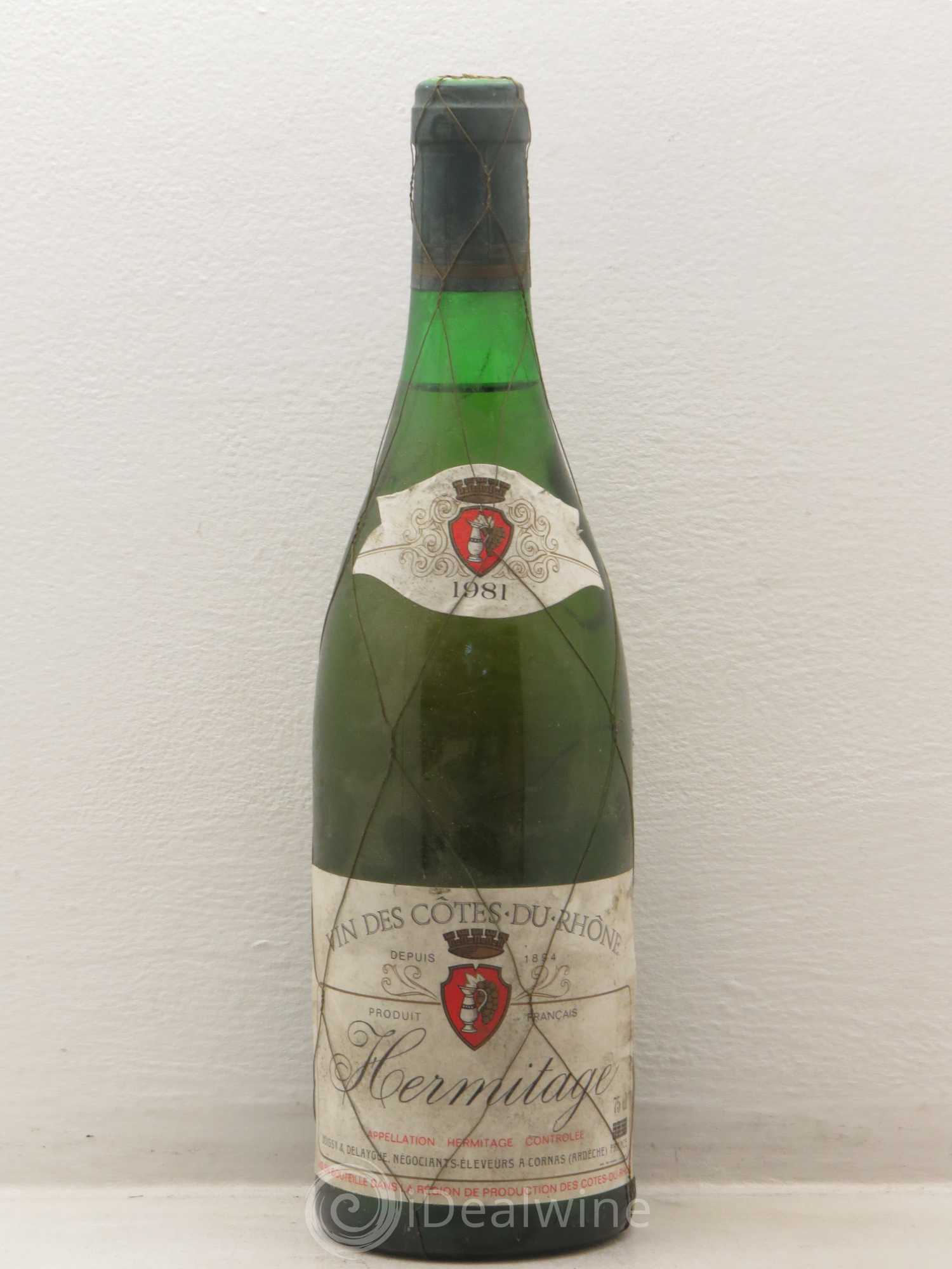 Hermitage Boissy Et Delaygue 1981 - Posten von 1 Flasche - 0