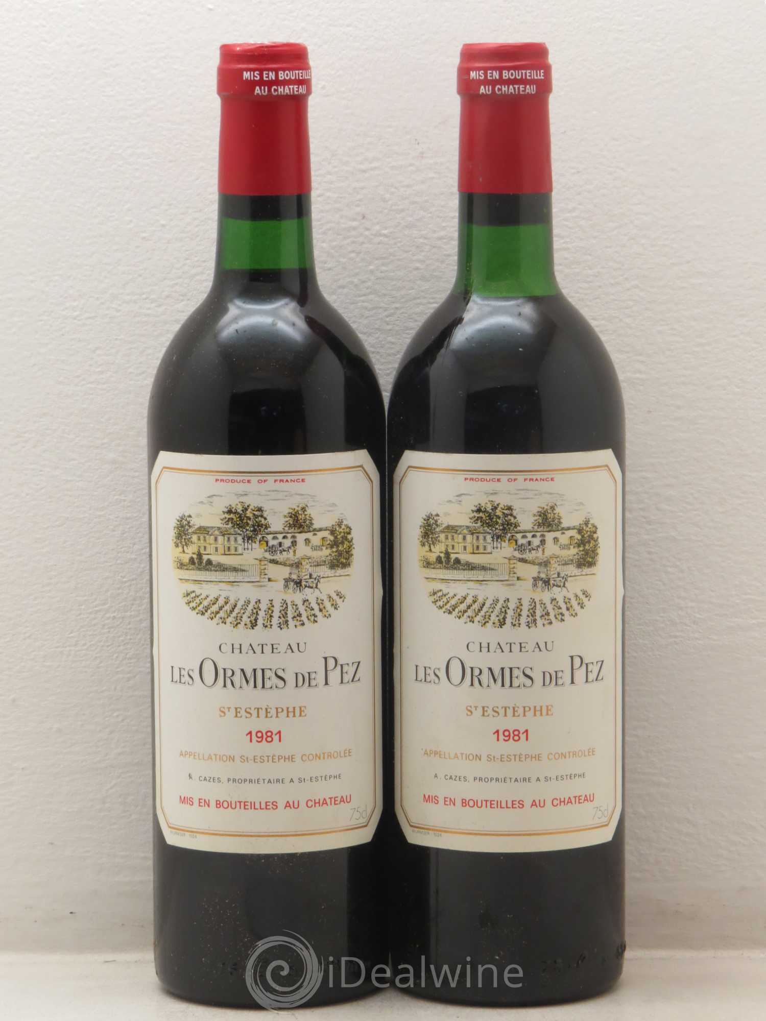 Château les Ormes de Pez 1981 - Lot de 2 bouteilles - 0
