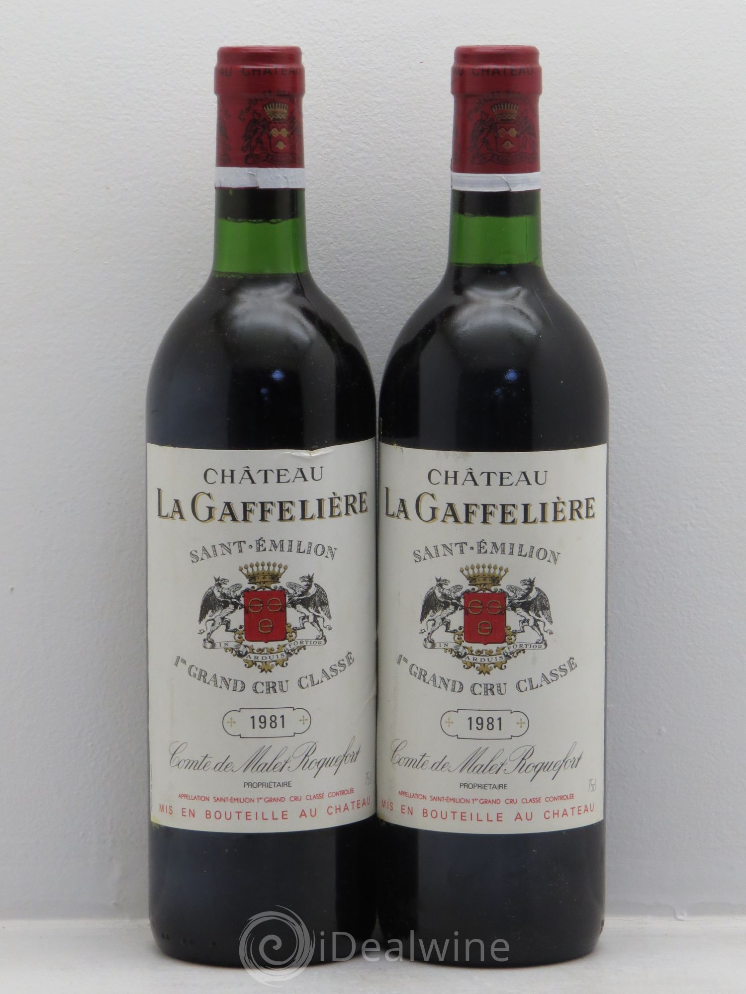 Château la Gaffelière 1er Grand Cru Classé B 1981 - Lot de 2 bouteilles - 0
