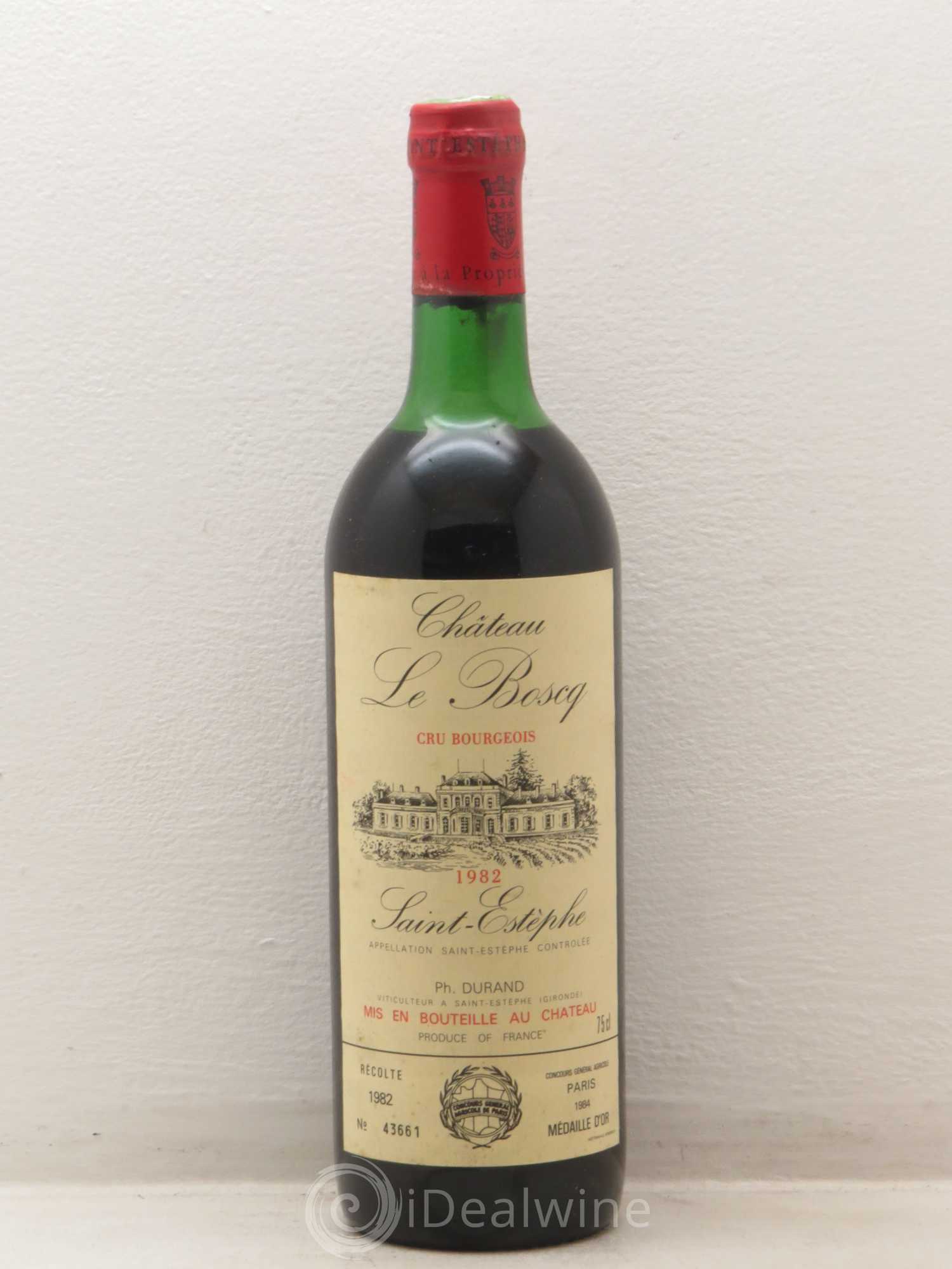 Château le Boscq Cru Bourgeois 1982 - Lot de 1 bouteille - 0