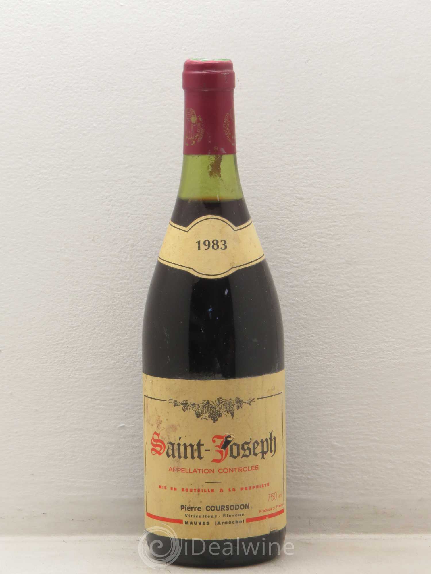 Saint-Joseph Pierre Coursodon 1983 - Lot de 1 bouteille - 0