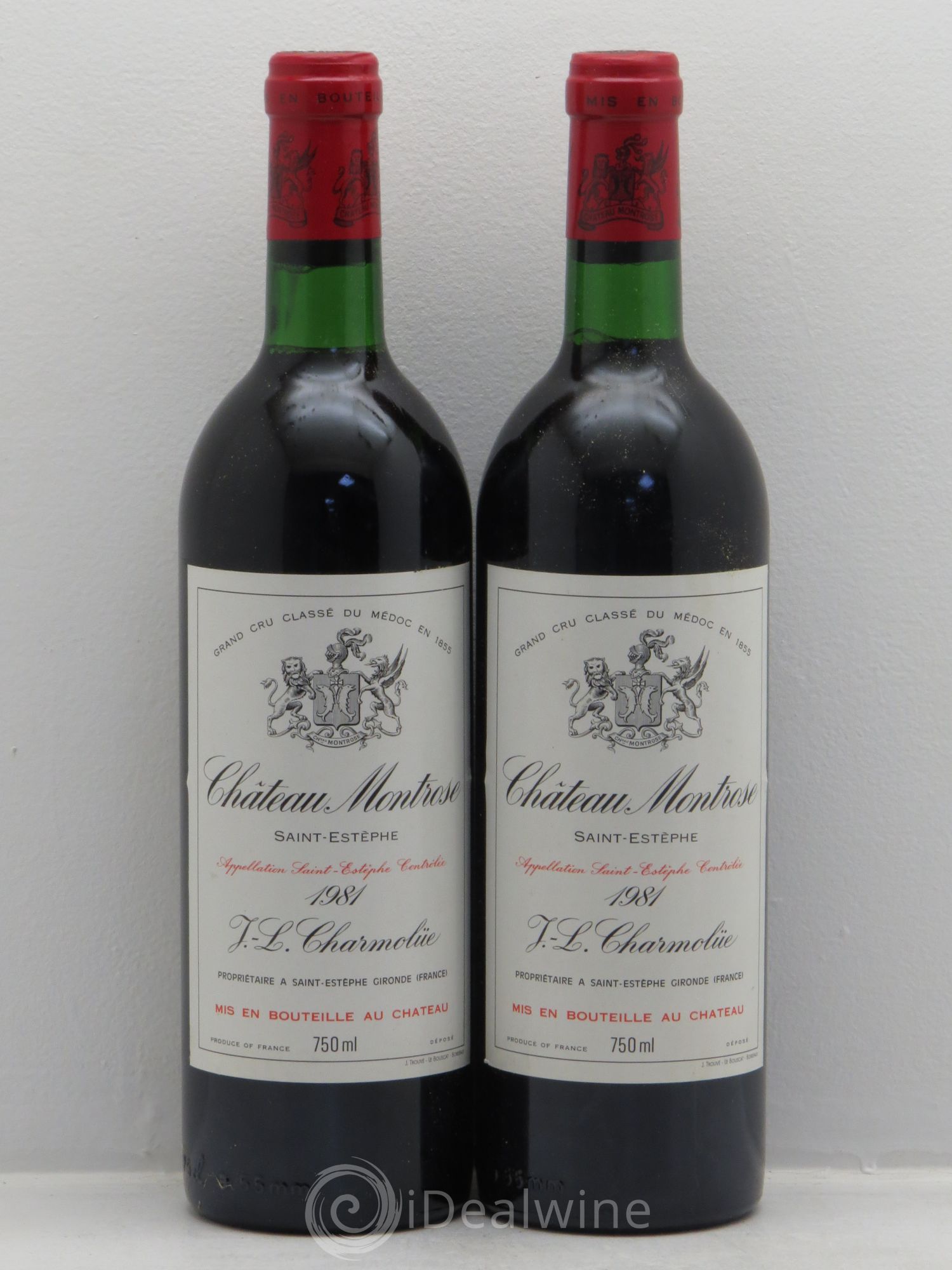 Château Montrose 2ème Grand Cru Classé 1981 - Lot de 2 bouteilles - 0