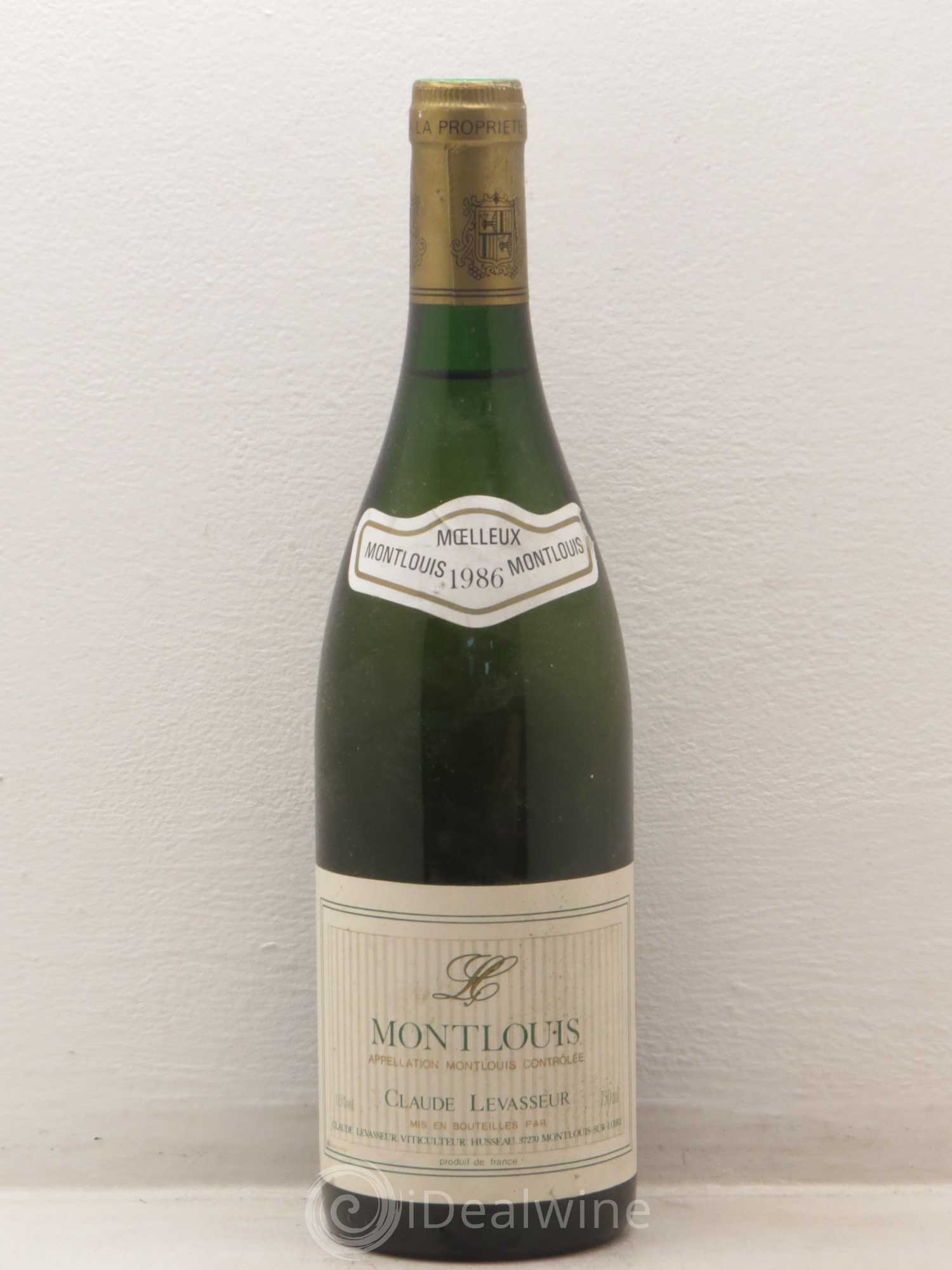 Montlouis-sur-Loire Claude Levasseur (sans prix de reserve) 1986 - Lotto di 1 bottiglia - 0