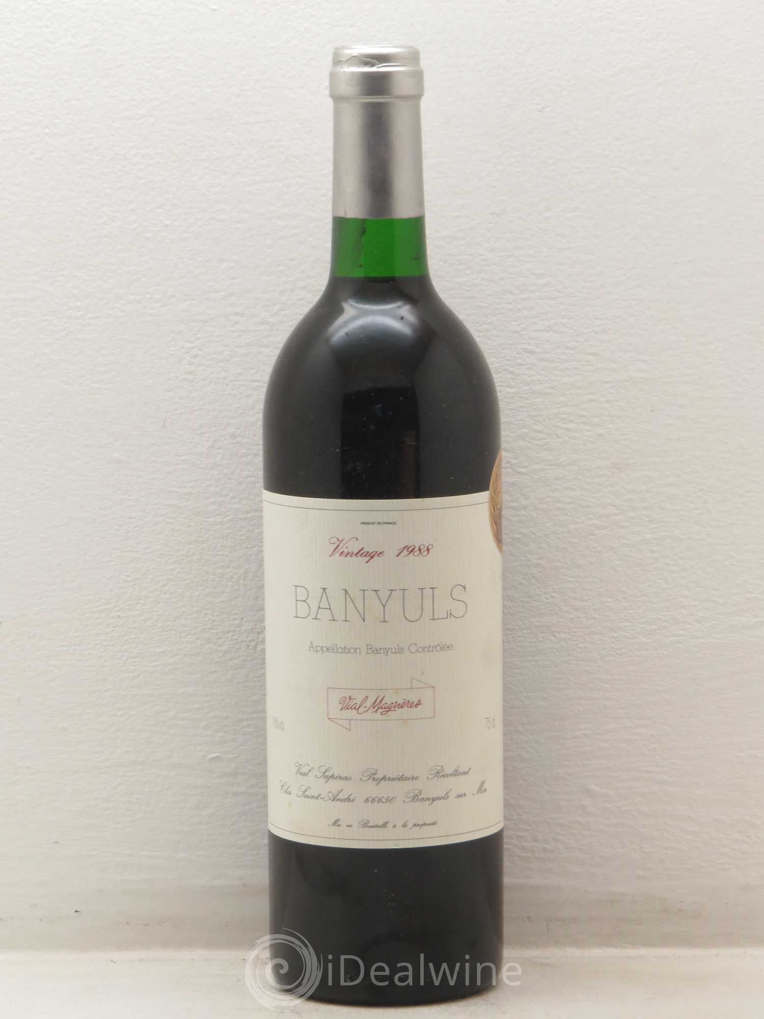 Banyuls Vial Magneres 1988 - Posten von 1 Flasche - 0