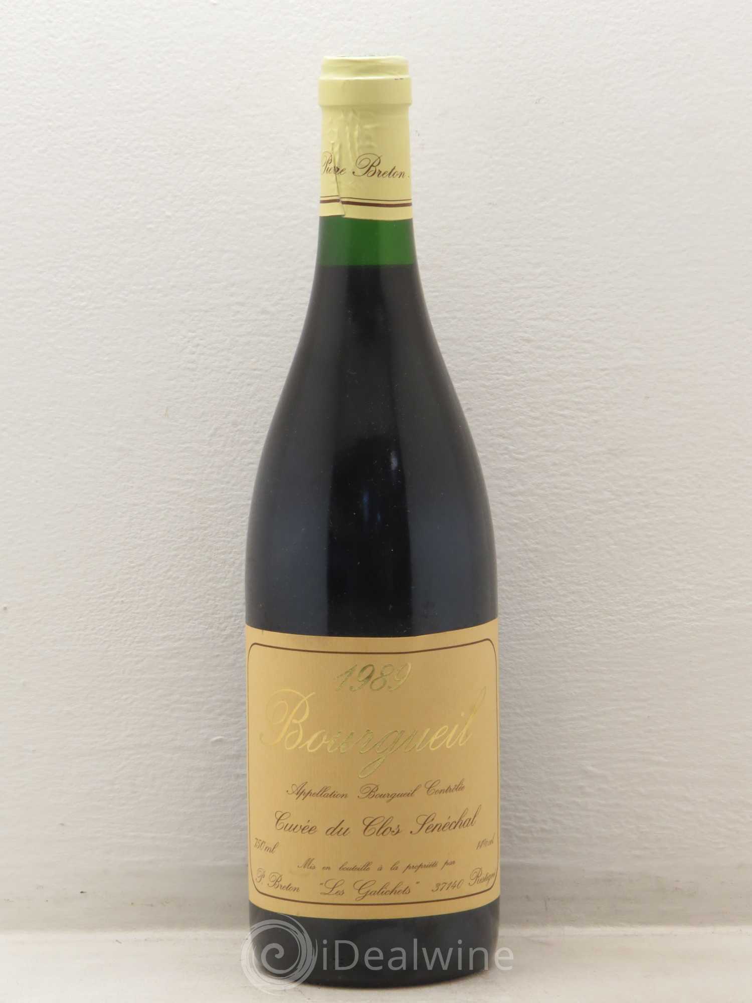 Bourgueil Clos Sénéchal Catherine et Pierre Breton 1989 - Lot de 1 bouteille - 0