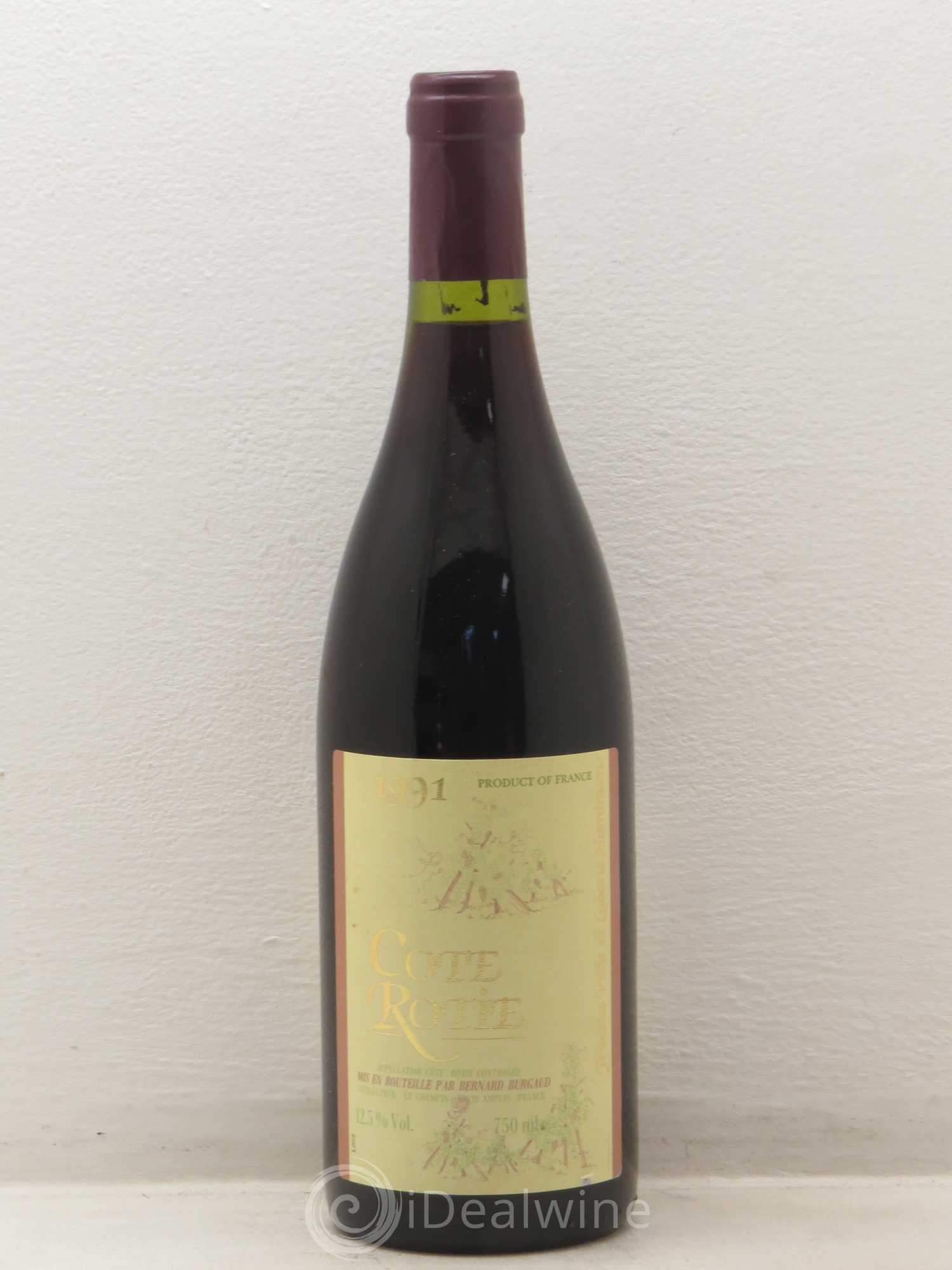 Côte-Rôtie Bernard Burgaud 1991 - Lot de 1 bouteille - 0
