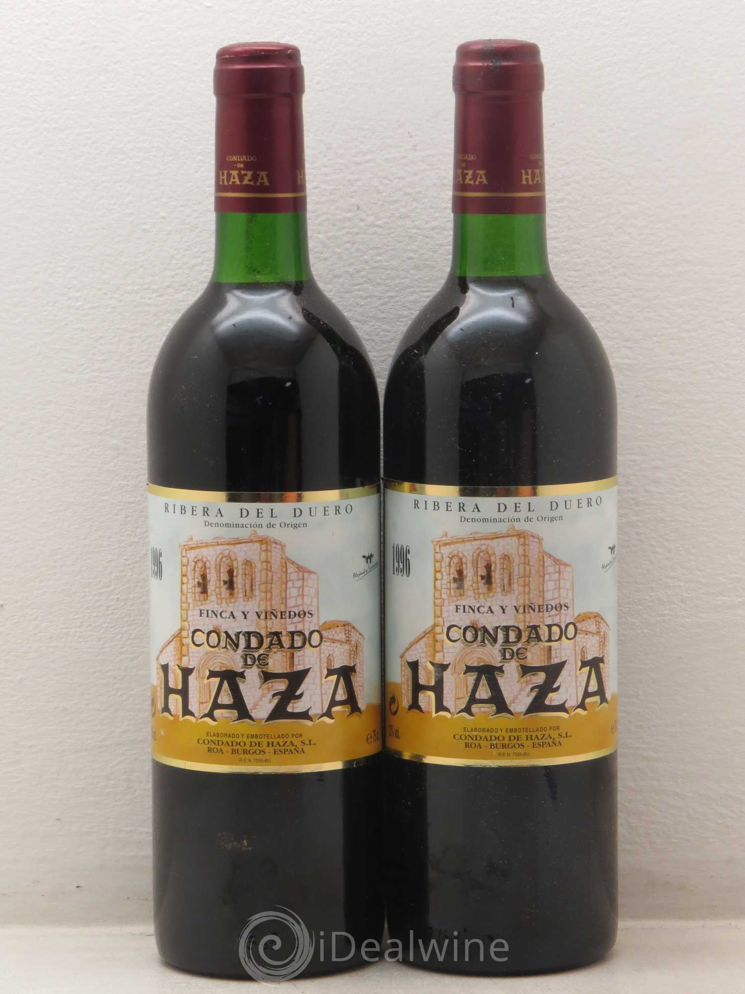 Ribera Del Duero DO Condado de Haza 1996 - Posten von 2 Flaschen - 0