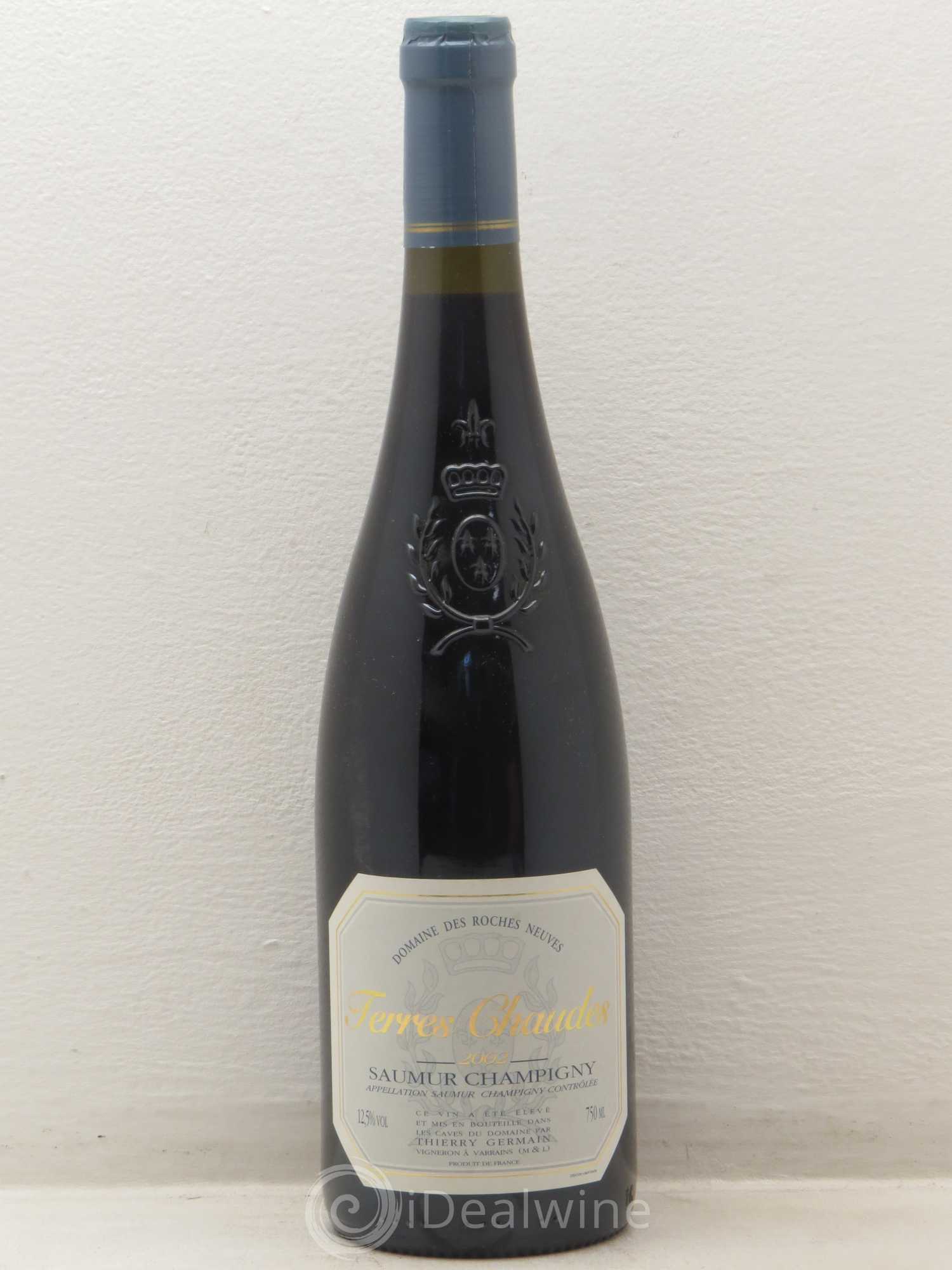 Saumur-Champigny Thierry Germain Terres Chaudes (sans prix de reserve) 2002 - Posten von 1 Flasche - 0