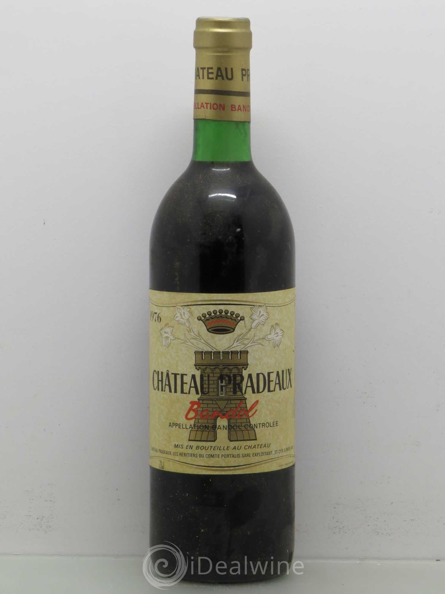 Bandol Château Pradeaux Famille Portalis 1976 - Lot de 1 bouteille - 0