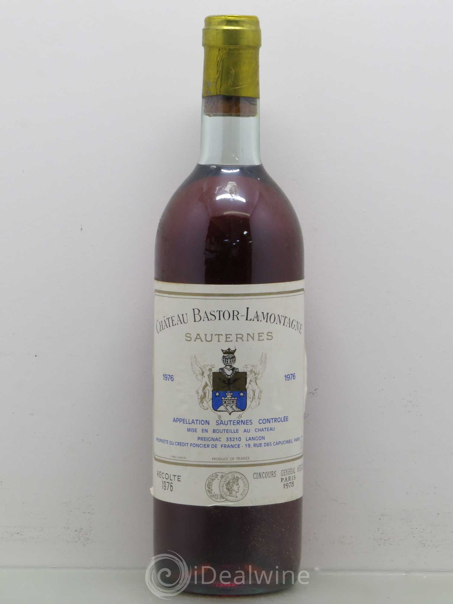 Sauternes Bastor Lamontagne 1976 - Lotto di 1 bottiglia - 0